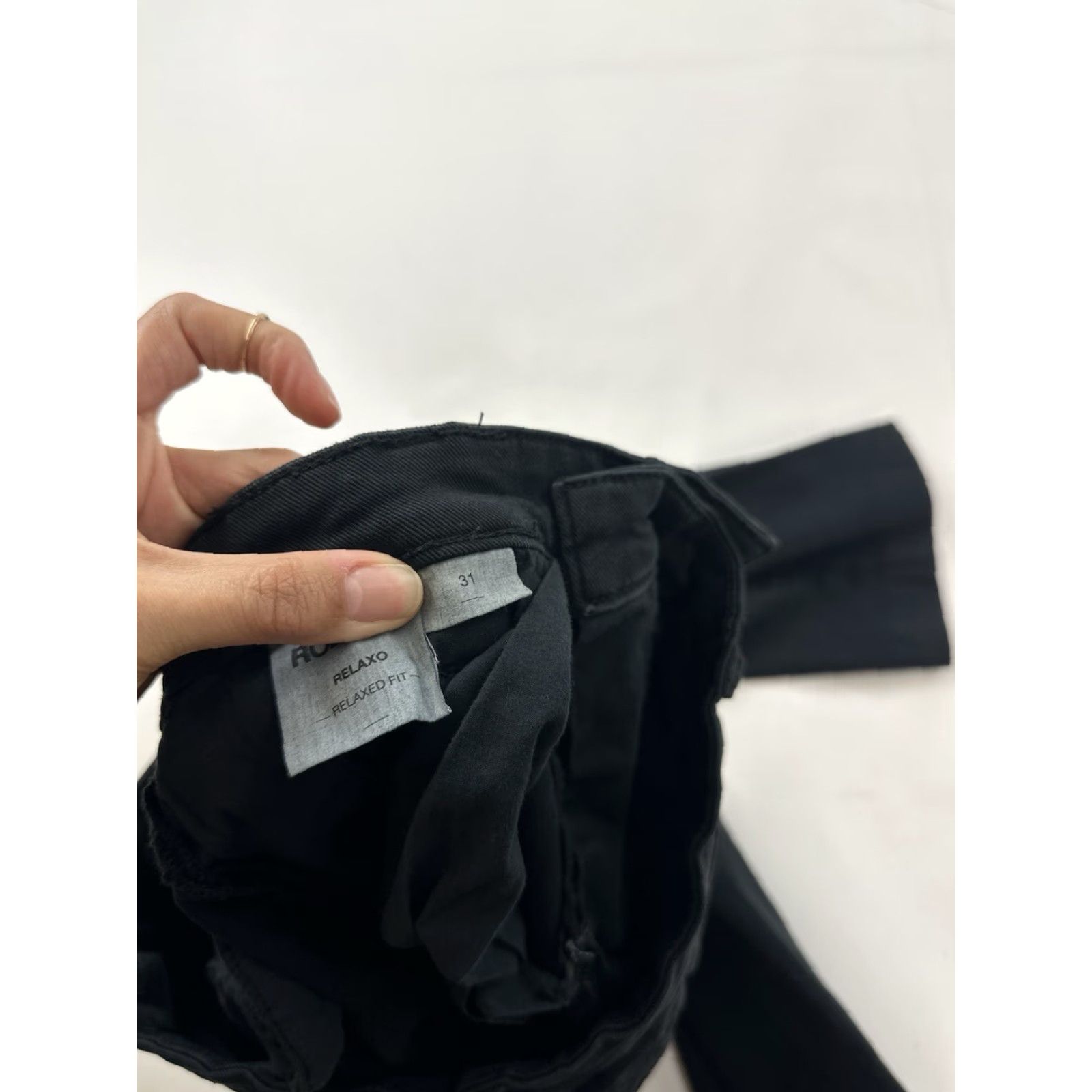 Vintage Rollas Pants Mens 31 Black Relaxo Relaxed Fit Straight Size US 31 - 7 Thumbnail