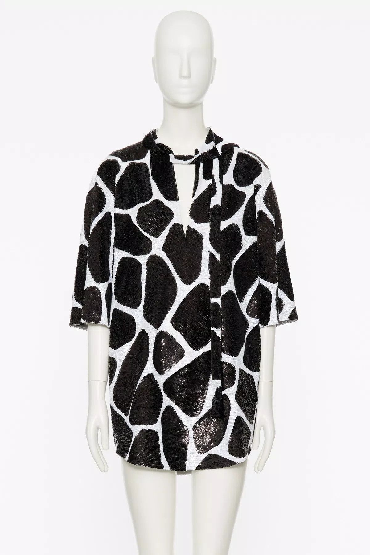 Valentino o1s1wg110925 Mini Dress in Black/Avorio Size XS / US 0-2 / IT 36-38 - 1 Thumbnail