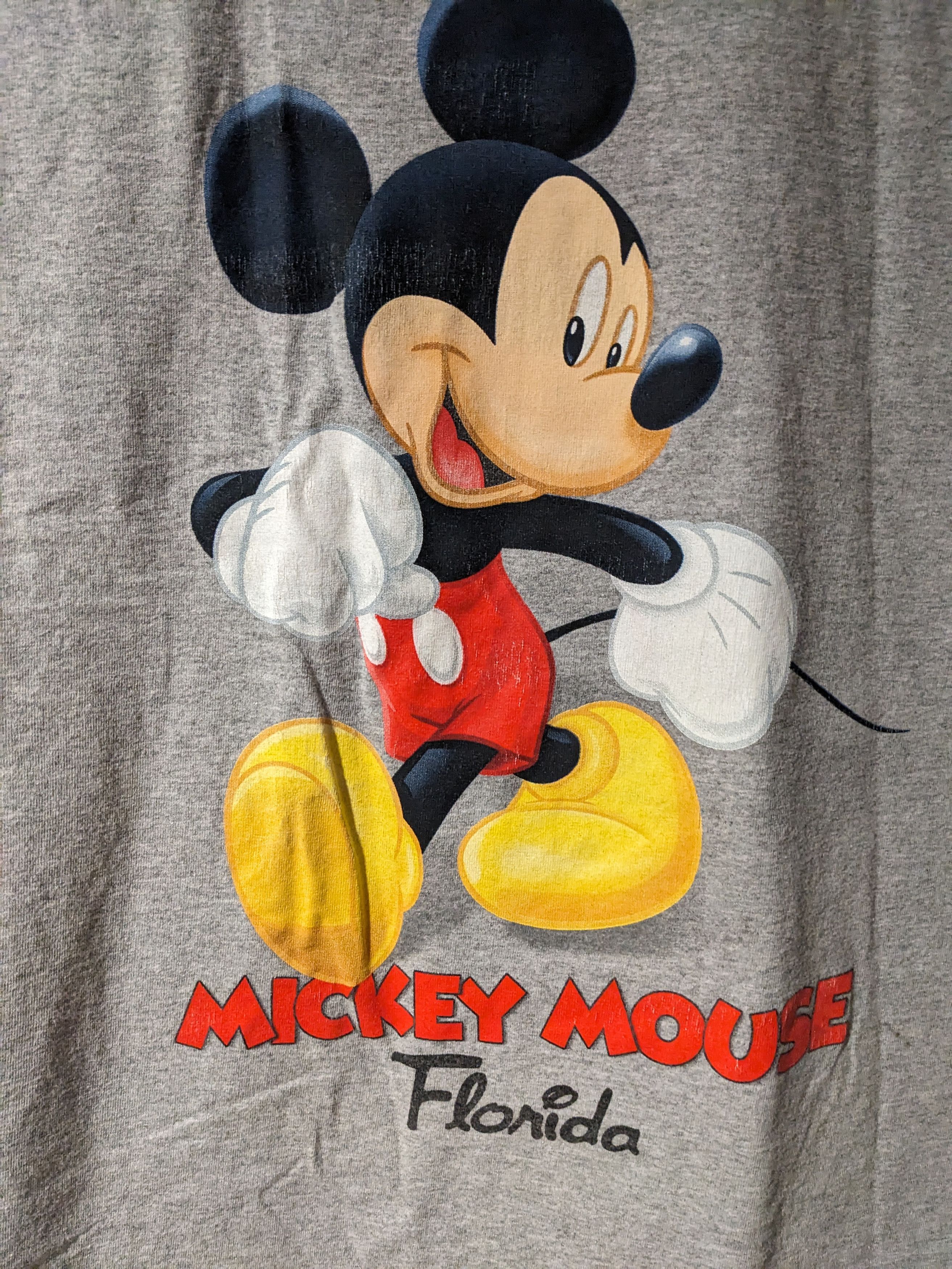 Disney × Vintage Vintage Y2K Disney Classic Mickey Mouse Gray X-Large T-Shirt Size US XL / EU 56 / 4 - 5 Thumbnail