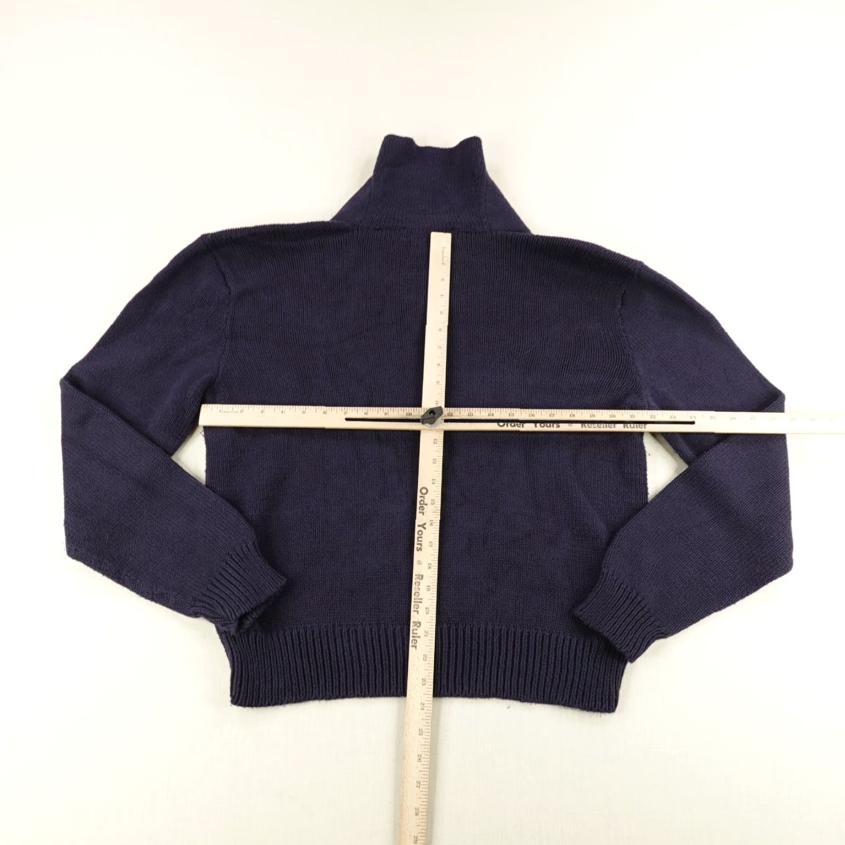 Polo Ralph Lauren VINTAGE Polo Ralph Lauren Sweater Mens XL Blue Pullover Shawl Collar 90s Size US XL / EU 56 / 4 - 6 Thumbnail
