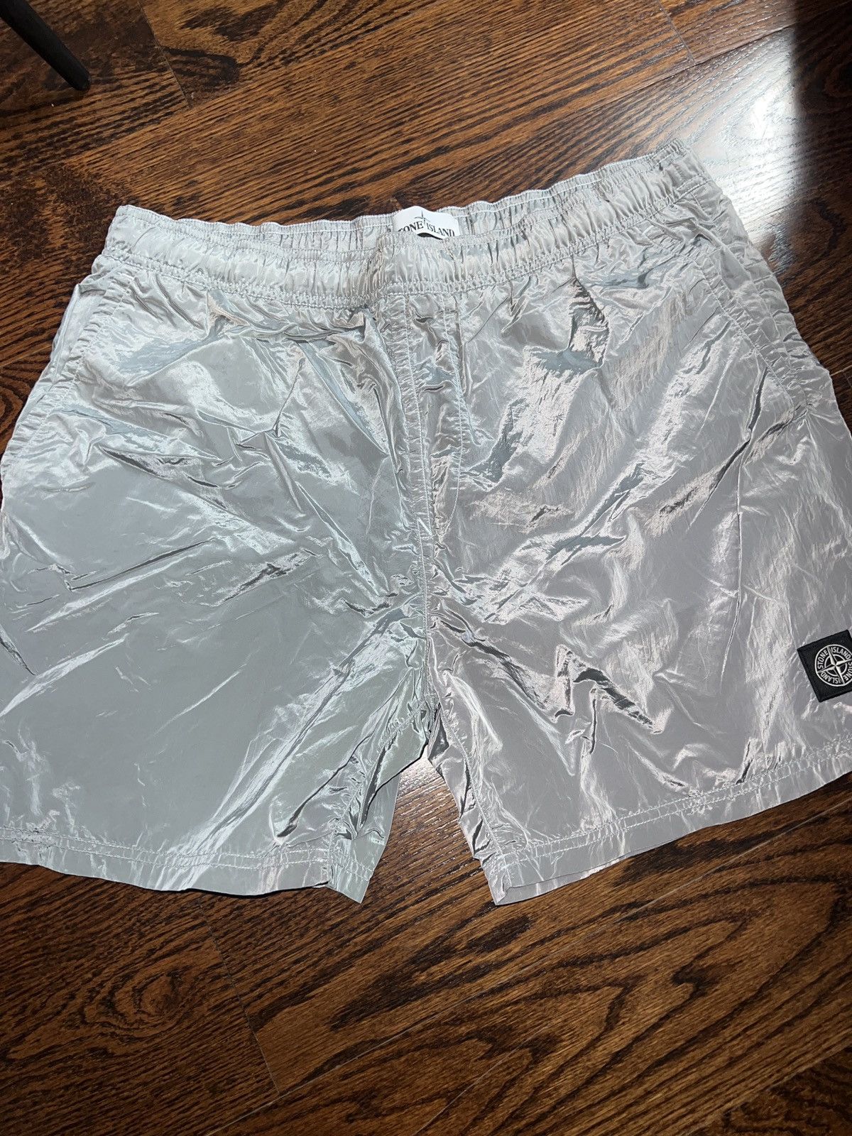 Stone Island GREY Nylon Metal Shorts XL