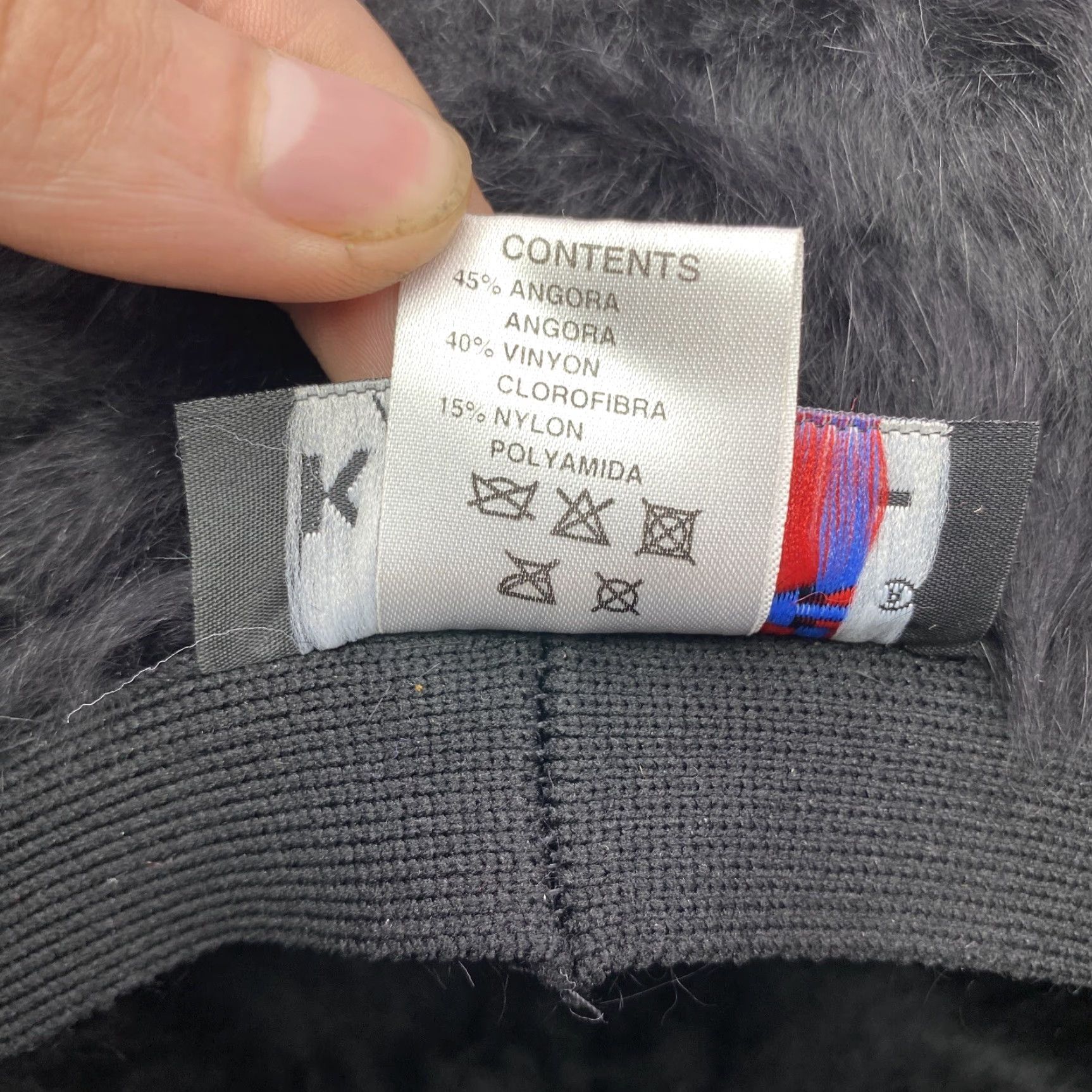 VINTAGE Kangol Furgora Bucket Hat Unisex Adults Regular Black Angora Rabbit Fur Blend 90s Hip Hop Classic