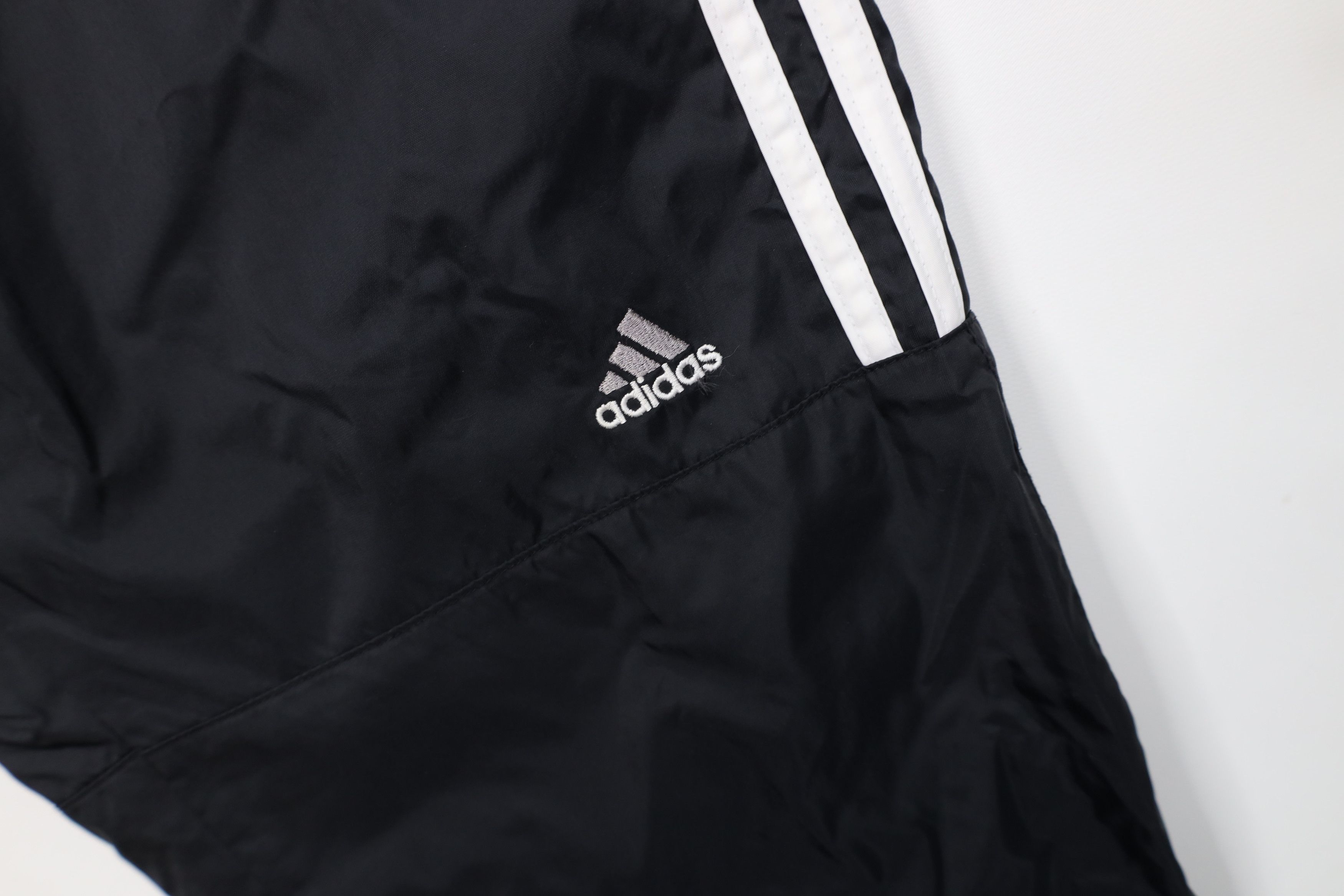 Adidas Vintage Y2K 2001 Adidas Wide Leg Windbreaker Pants Black Size US 36 / EU 52 - 5 Thumbnail