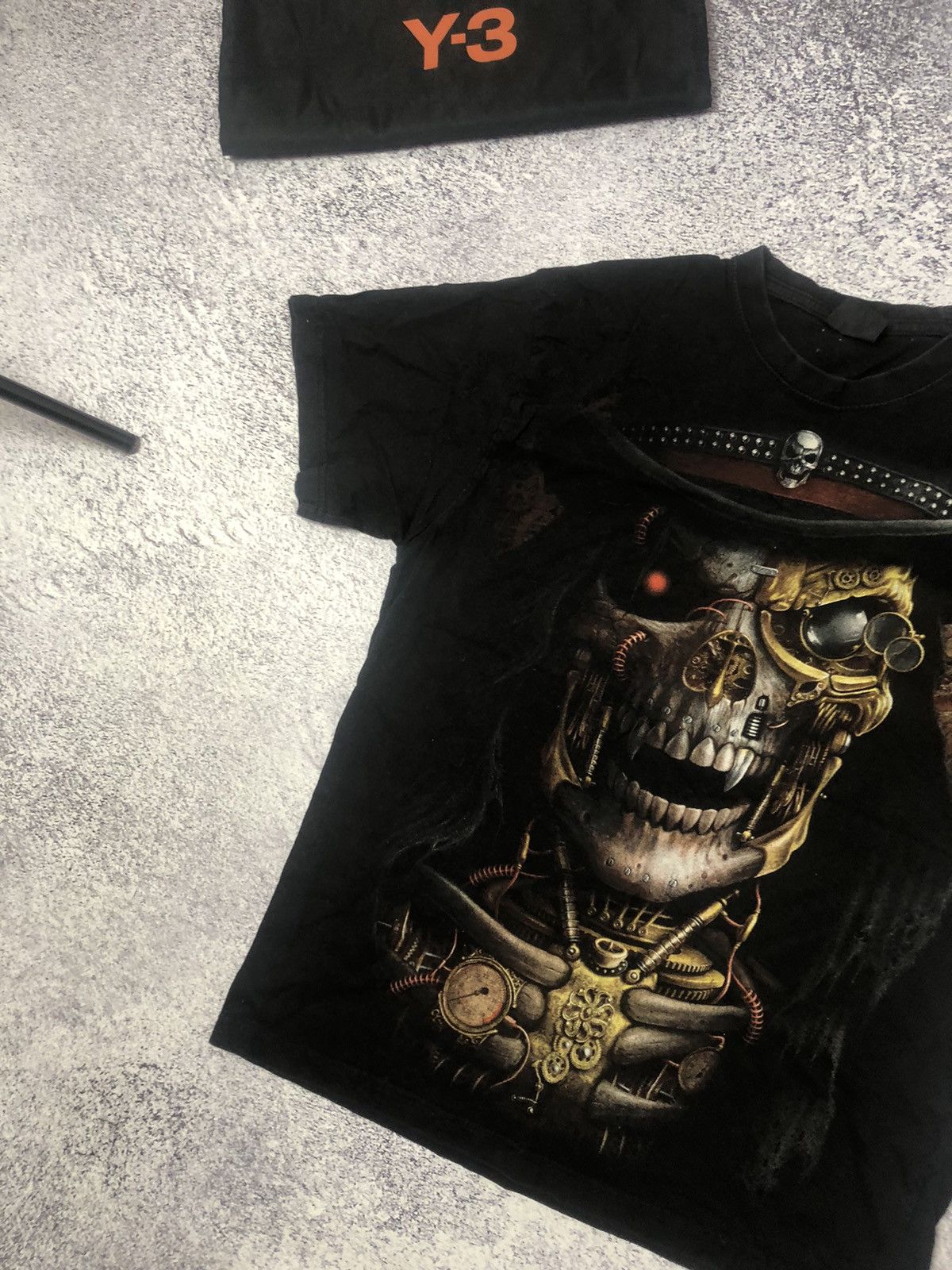 Vintage Merch t-shirt vintage spiral y2k size L casual usa ykk Size US L / EU 52-54 / 3 - 2 Thumbnail