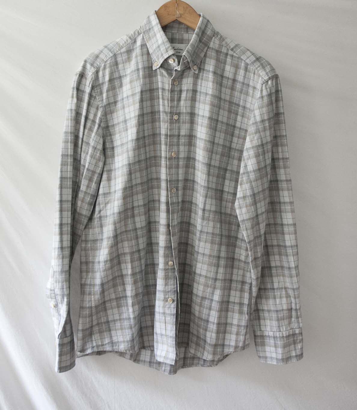 Other Stenstroms Shirt Fitted Body Size M Gray Plaid Size US M / EU 48-50 / 2 - 1 Thumbnail