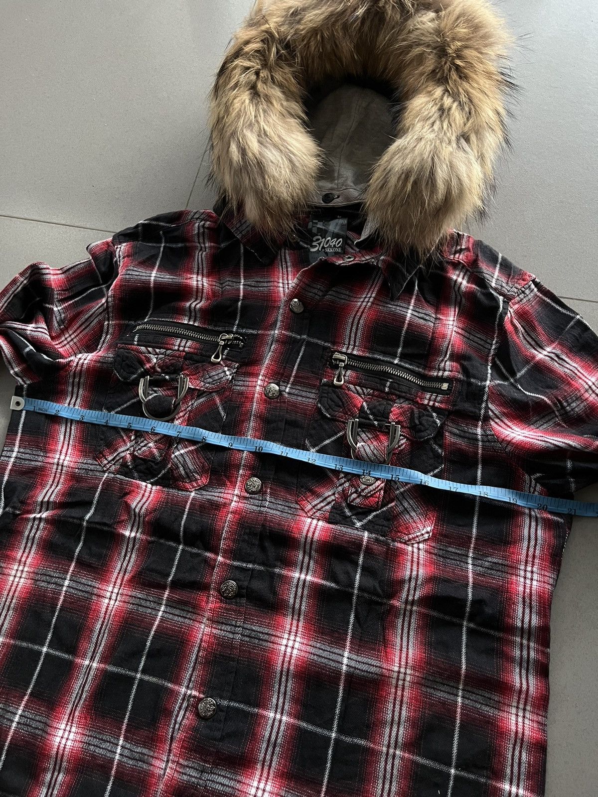 If Six Was Nine × Japanese Brand × Le Grande Bleu (L.G.B.) Japanese~31040=Skkone Double Layer FurHoodie ifsix Lgb Style Size US L / EU 52-54 / 3 - 13 Thumbnail