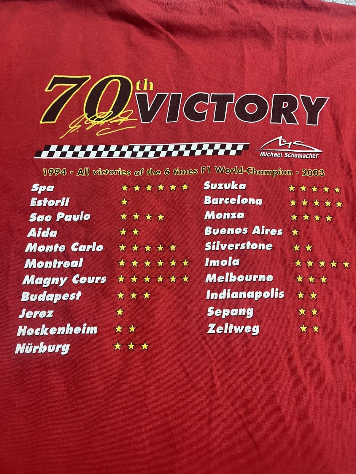 Formula 1 × Vintage FERRARI SCHUMACHER 2003 VINTAGE F1 TEAM WORLD CHAMPION L Size US L / EU 52-54 / 3 - 3 Thumbnail