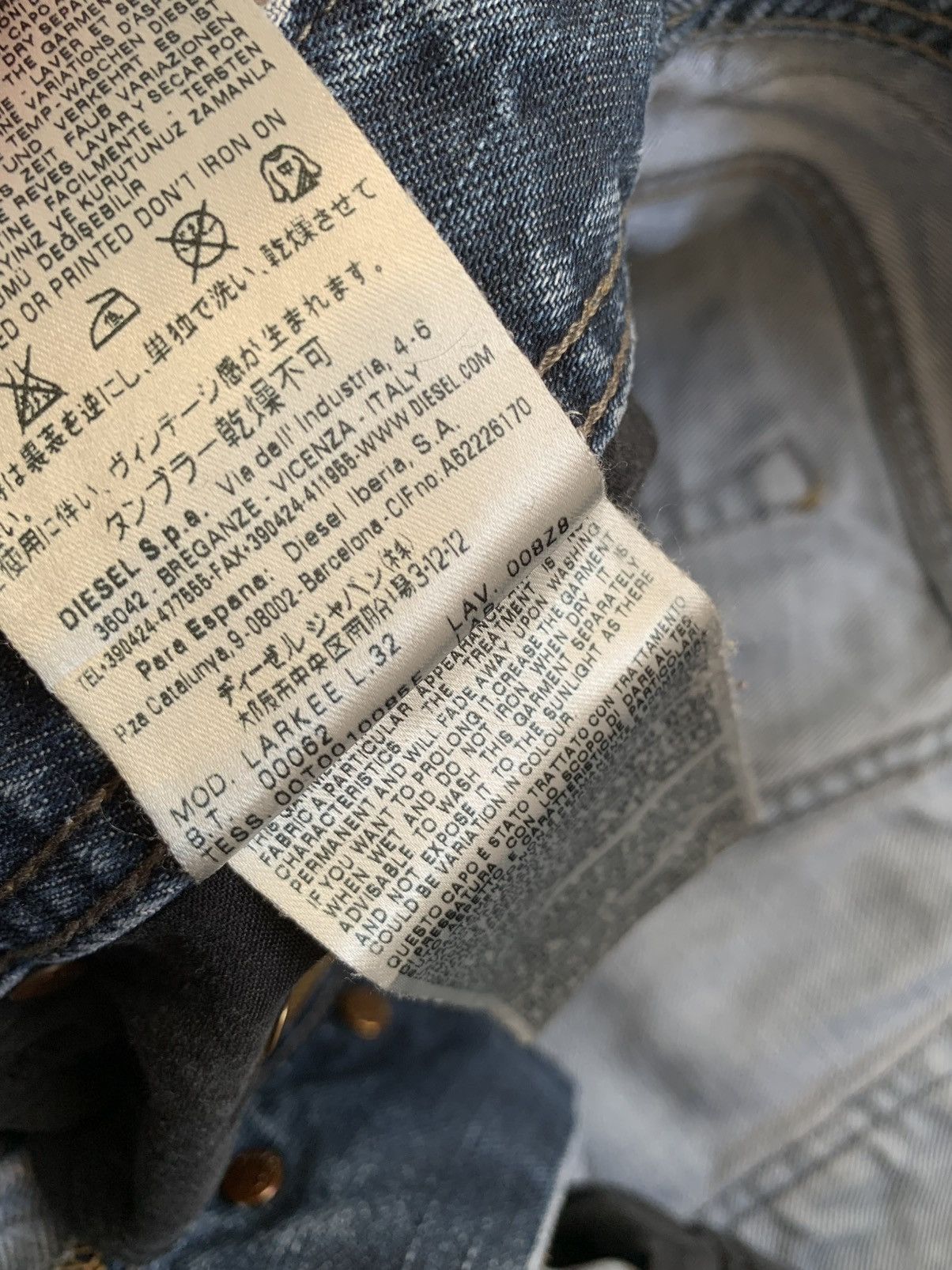 Diesel × If Six Was Nine × Le Grande Bleu (L.G.B.) Diesel Larke Straight Mudwash Jeans LGB Ifsixwasnine vibe Size US 32 / EU 48 - 6 Thumbnail