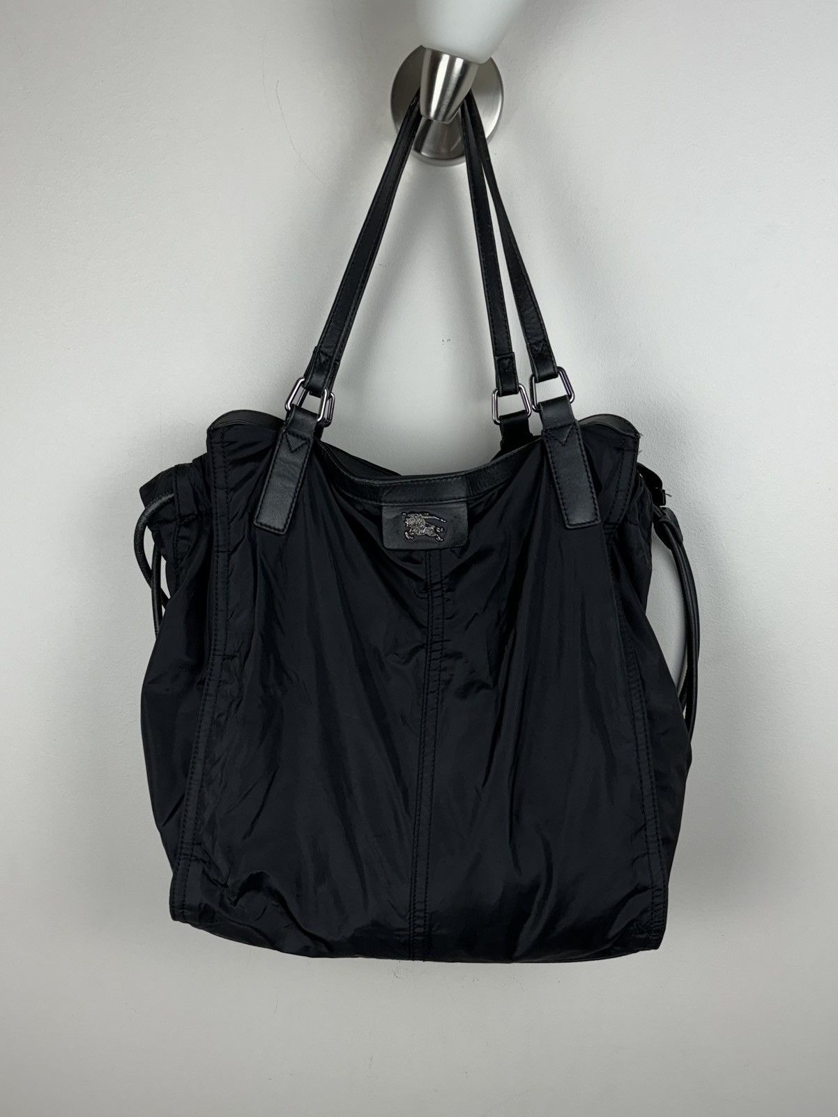 Burberry Nylon leather bag Burberry Nova Check y2k original item Size ONE SIZE - 3 Thumbnail
