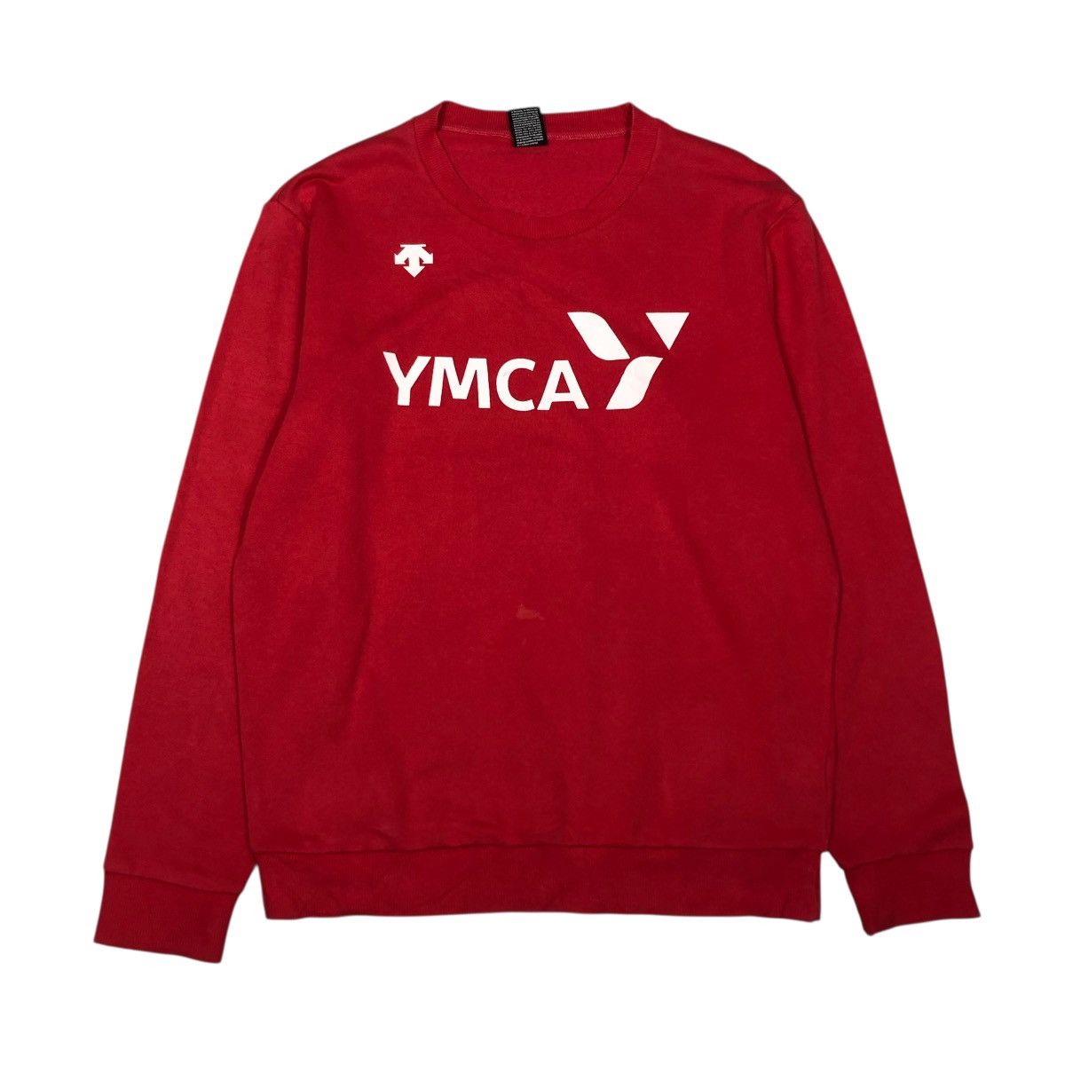 Japanese Brand 📌Vintage Sweatshirt Rich Red Descente Big Logo Size US L / EU 52-54 / 3 - 1 Thumbnail