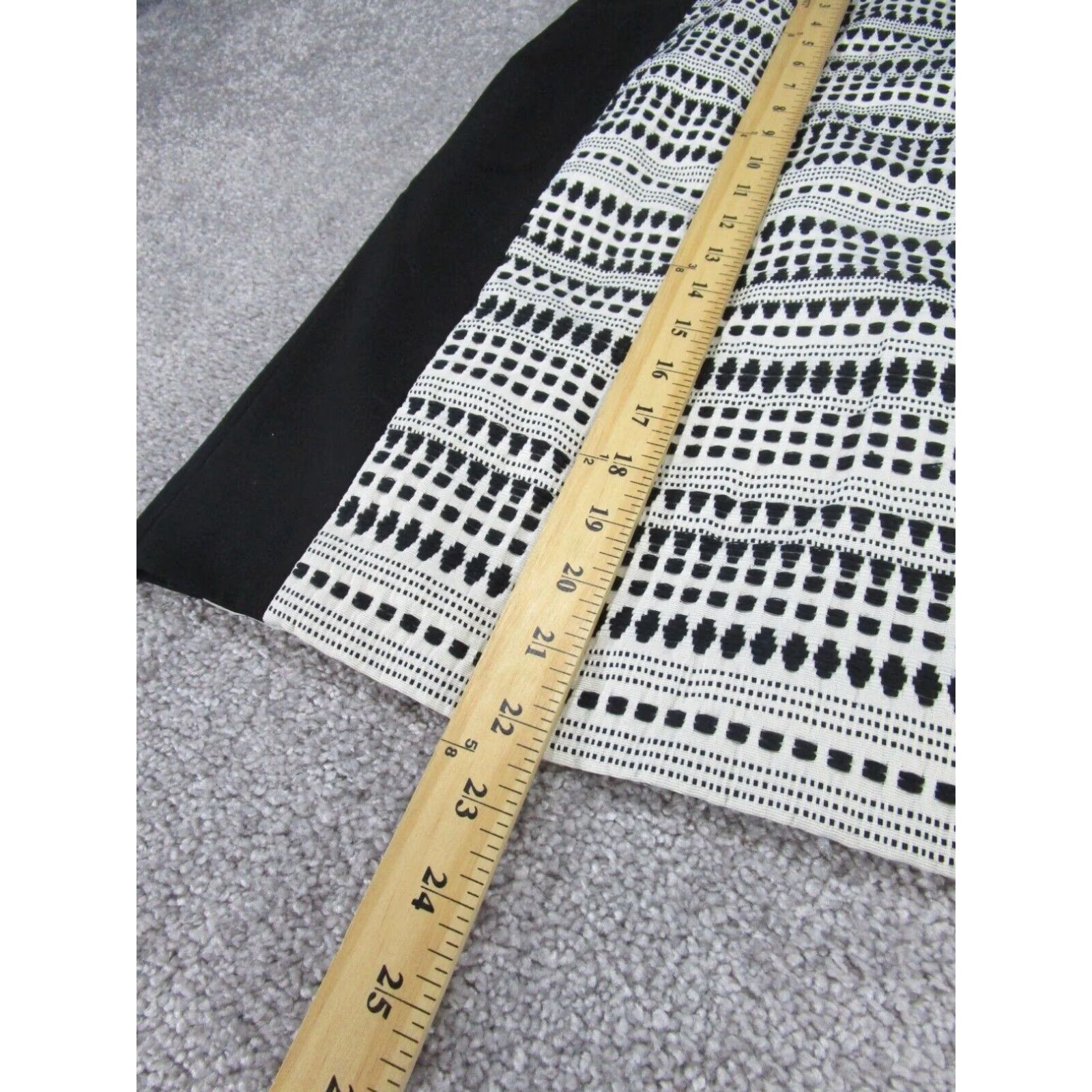 Calvin Klein Calvin Klein Womens Pencil Skirt 4 Black White NEW Size 27" / US 4 / IT 40 - 3 Thumbnail