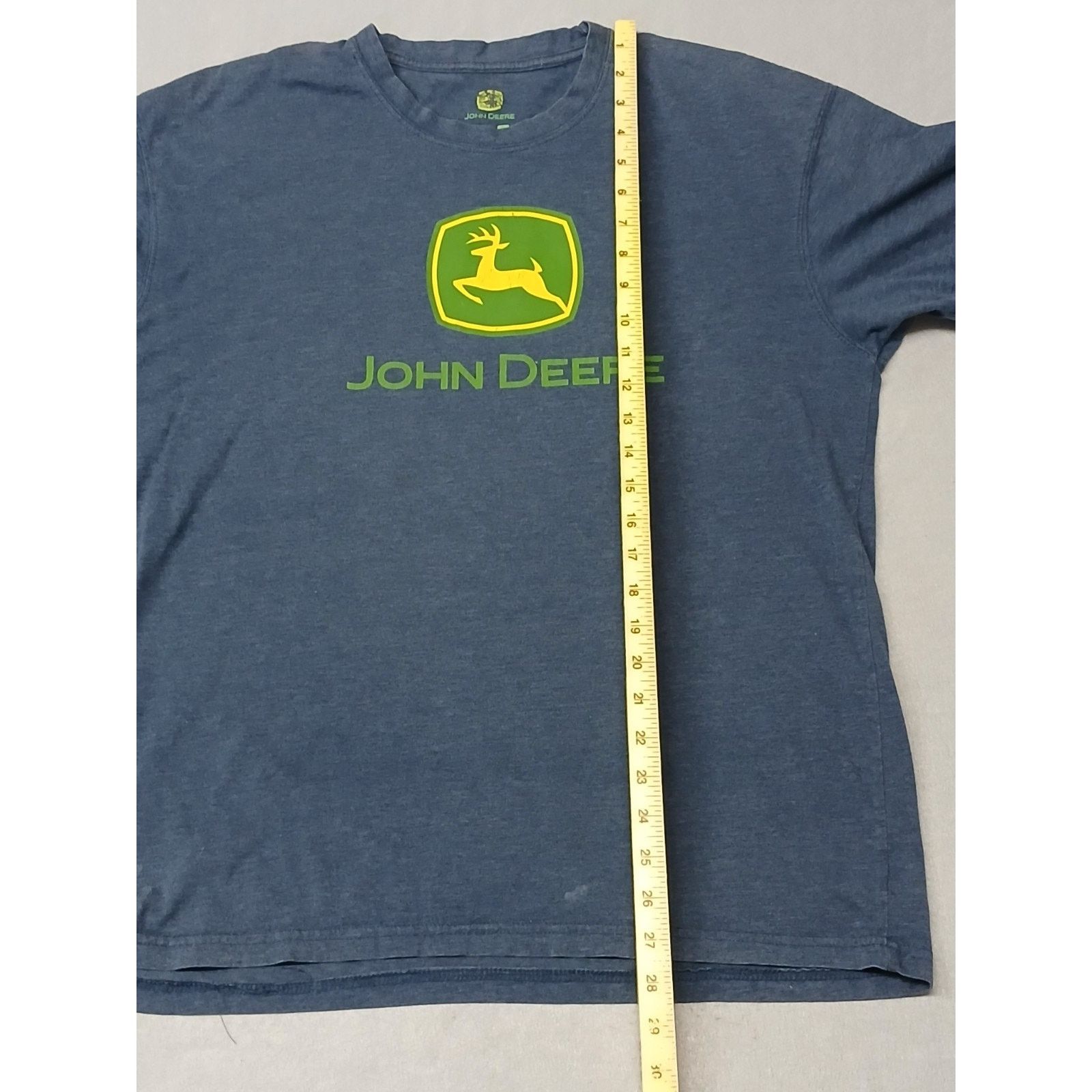 John Deere John Deere (XL) Gray Cotton Short Sleeve T-shirt Size US XL / EU 56 / 4 - 4 Thumbnail