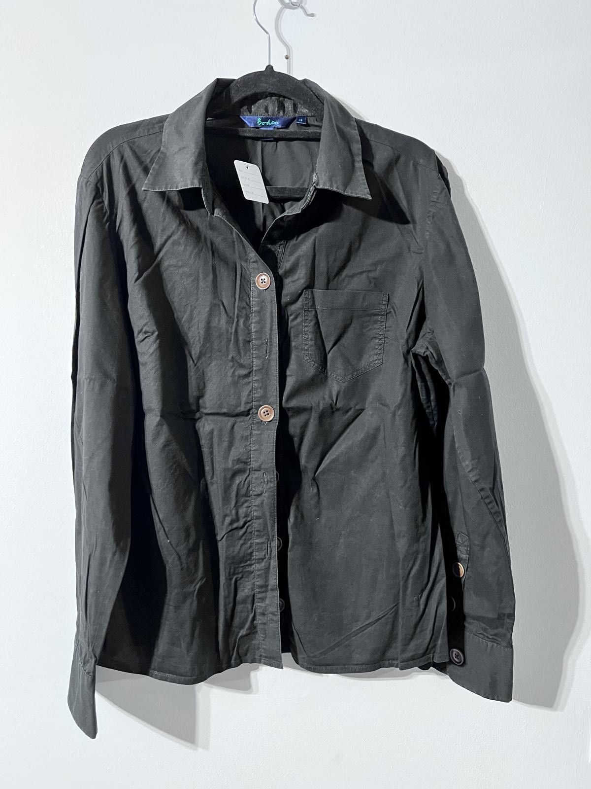 Boden Boden Black Button-Up Shirt – Size 14 Size L / US 10 / IT 46 - 1 Thumbnail