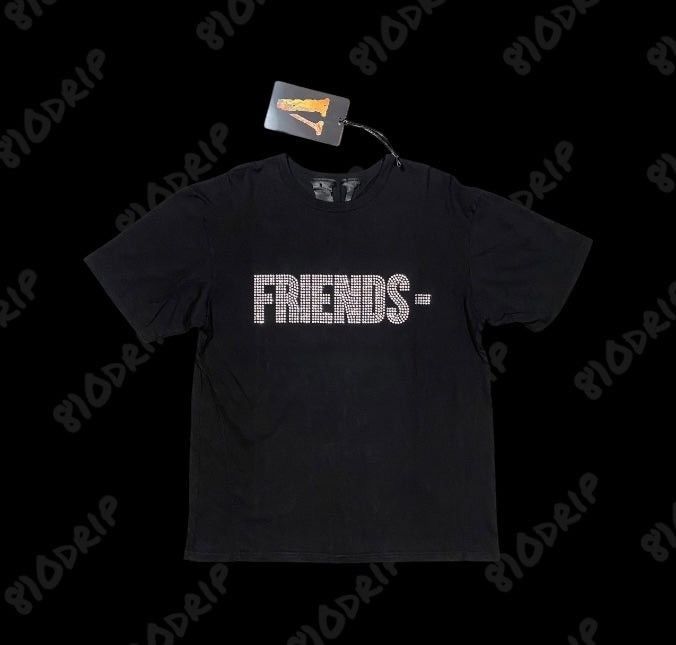 Vlone Vlone Friends Rhinestone Tee (L) Size US L / EU 52-54 / 3 - 1 Thumbnail