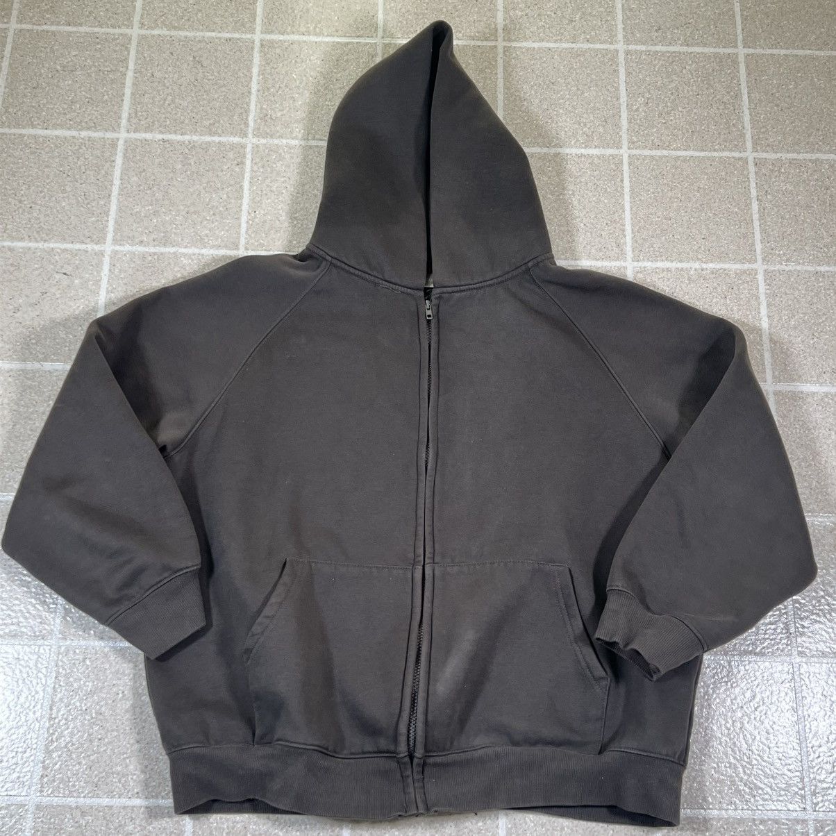 Essentials Fear of God ESSENTIALS Full Zip Up Hoodie Olive Grey Size M Size US M / EU 48-50 / 2 - 4 Thumbnail