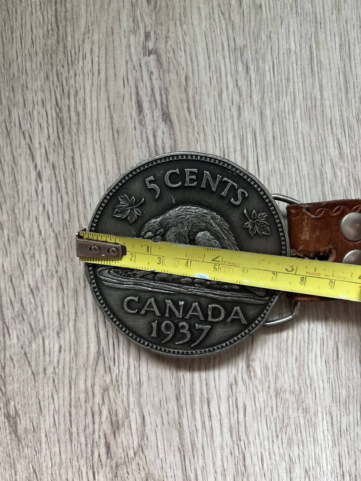 Other Jimm Watson 1977 – Canada 5 Cents 1937 Beaver Belt Buckle Size ONE SIZE - 16 Thumbnail