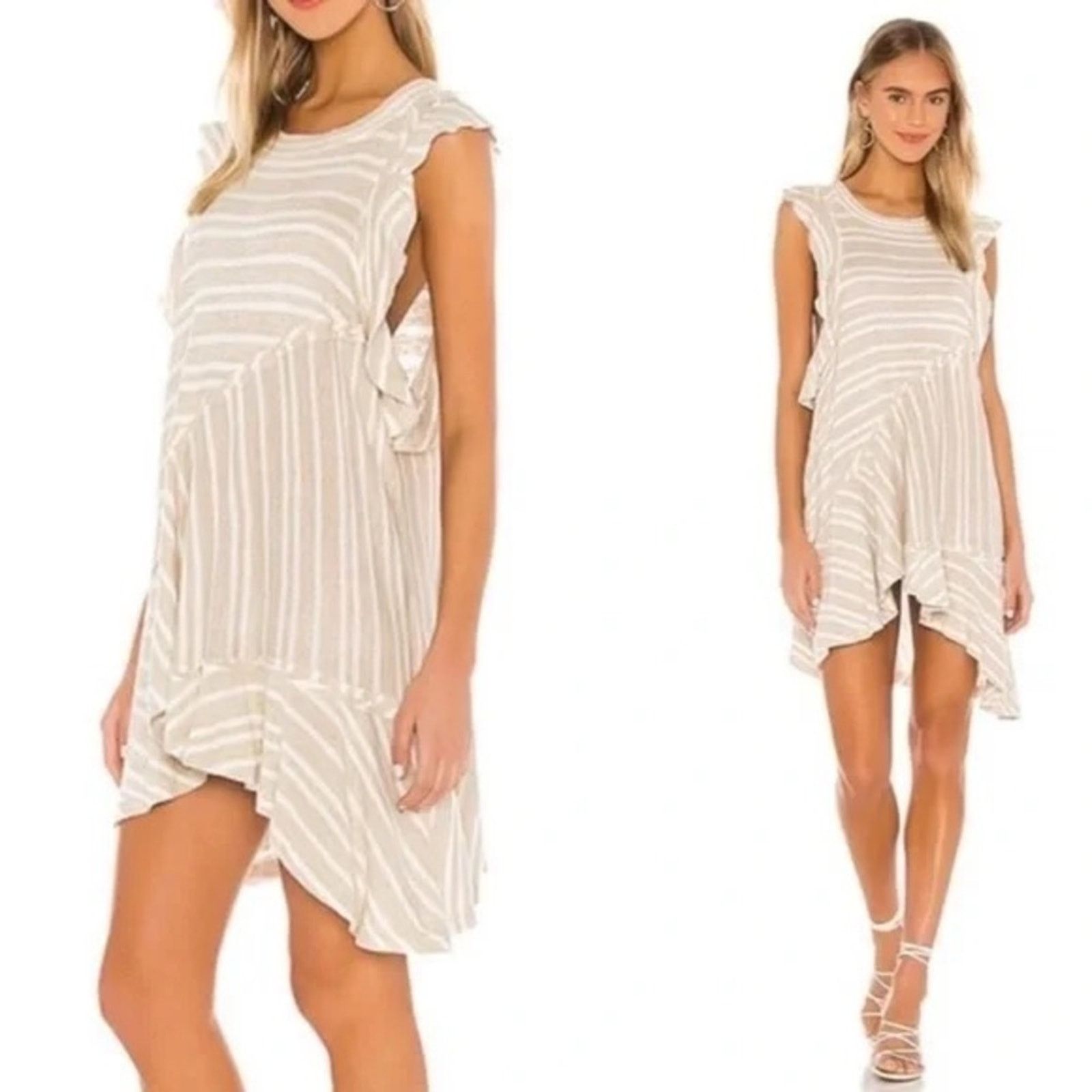 Free People Free People Read Linen Blend Tunic Dress Womens XS Size XS / US 0-2 / IT 36-38 - 1 Thumbnail