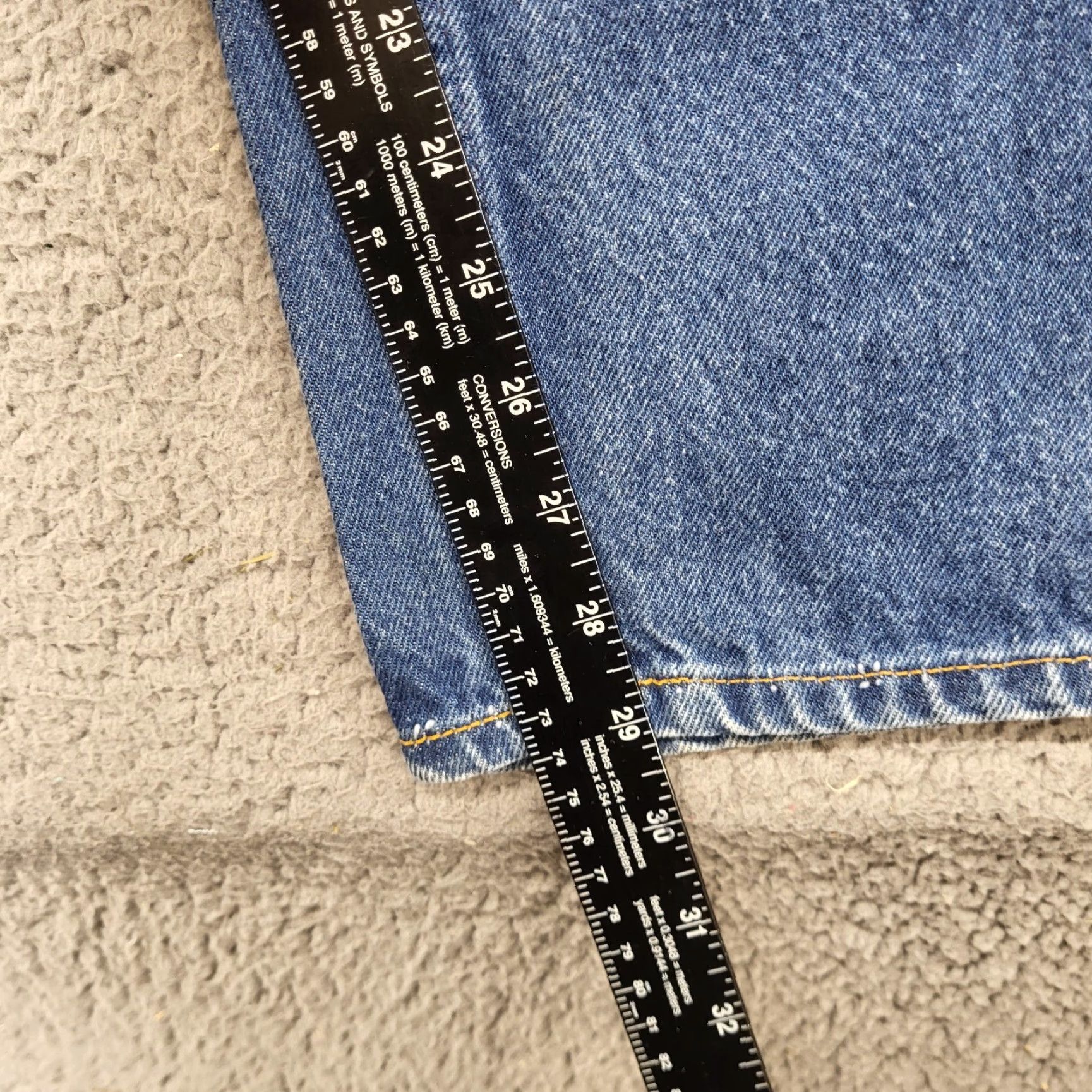 Levi's VINTAGE Levi's 505 Jeans Mens 34x31 Blue Straight Orange Tab 90s Made in USA Denim Size US 34 / EU 50 - 6 Thumbnail