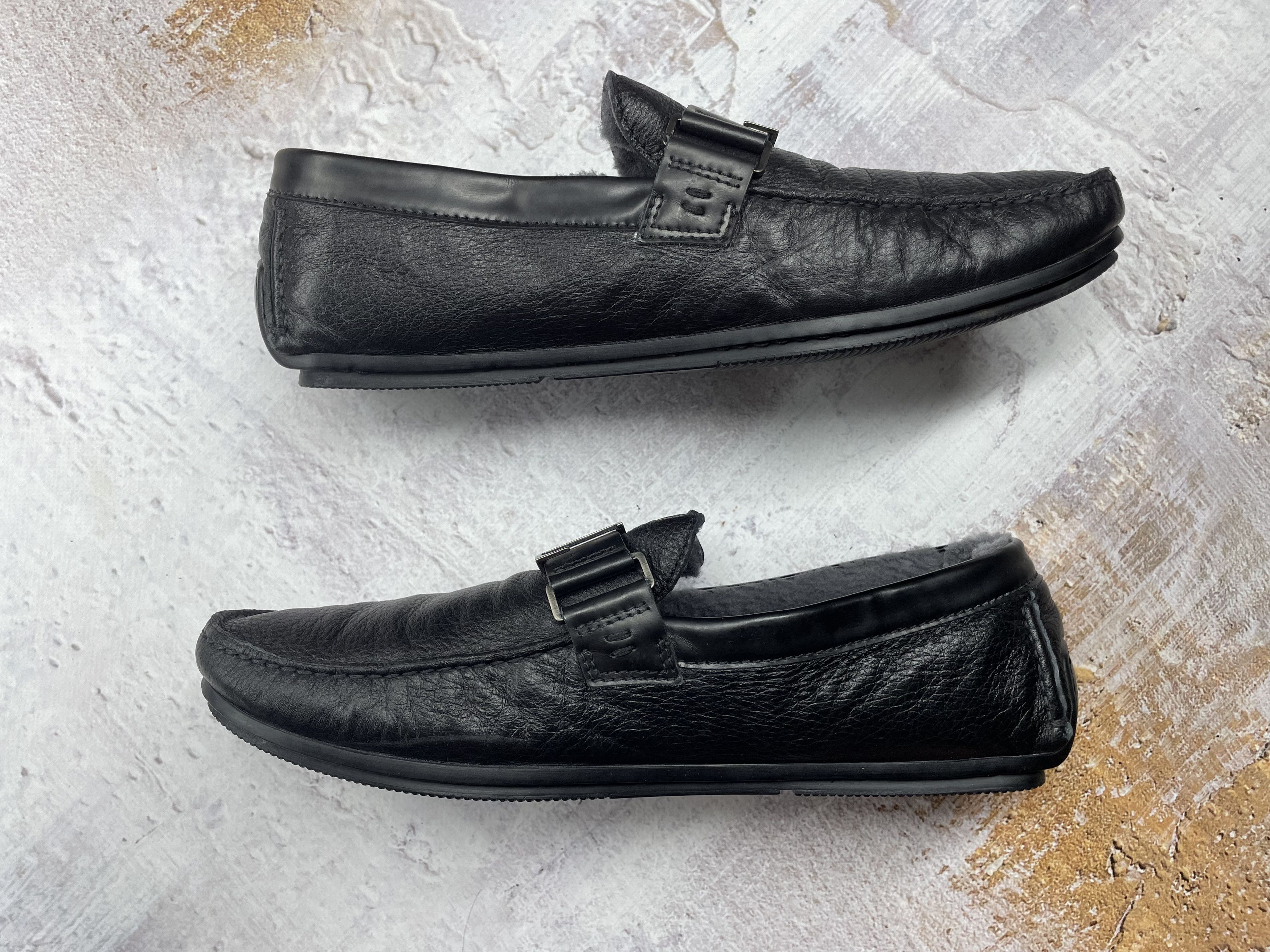 Vintage Loriblu Winter Leather Shoes Insulated Fur Men Size11.5 Size US 11.5 / EU 44-45 - 2 Thumbnail