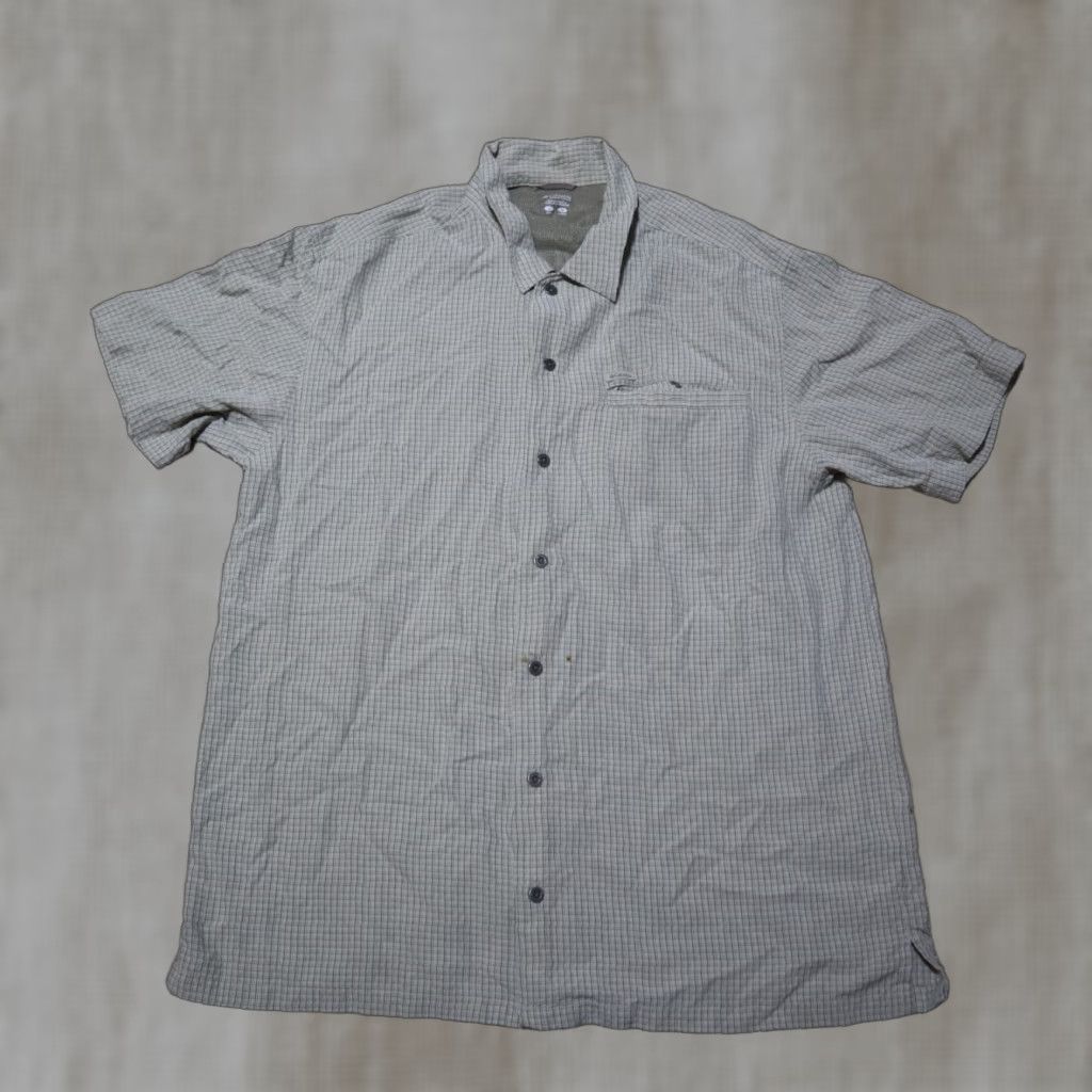 Vintage Columbia Shirt Button-Down Short Sleeve PFG Fishing Men’s Size L Brown Solid 2010s Mens Size US 33 - 1 Thumbnail