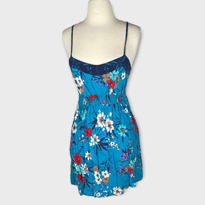 Vintage Xhilaration | Blue Floral Mini Y2K Dress | Size M Size M / US 6-8 / IT 42-44 - 4 Thumbnail