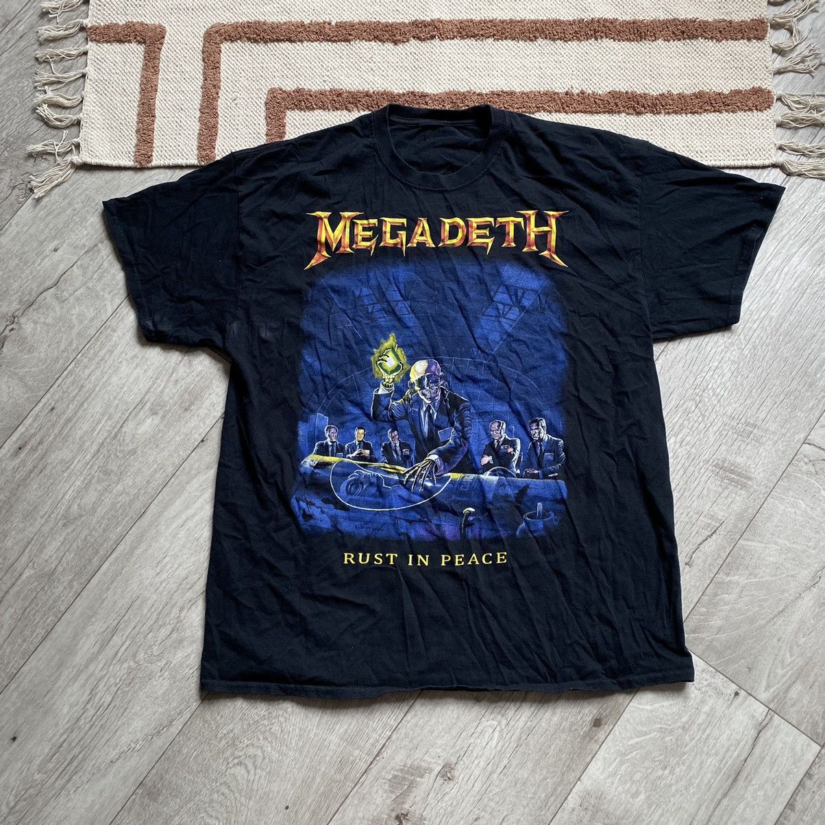VINTAGE MEGADETH RUST IN PEACE BIOHAZARD T SHIRT