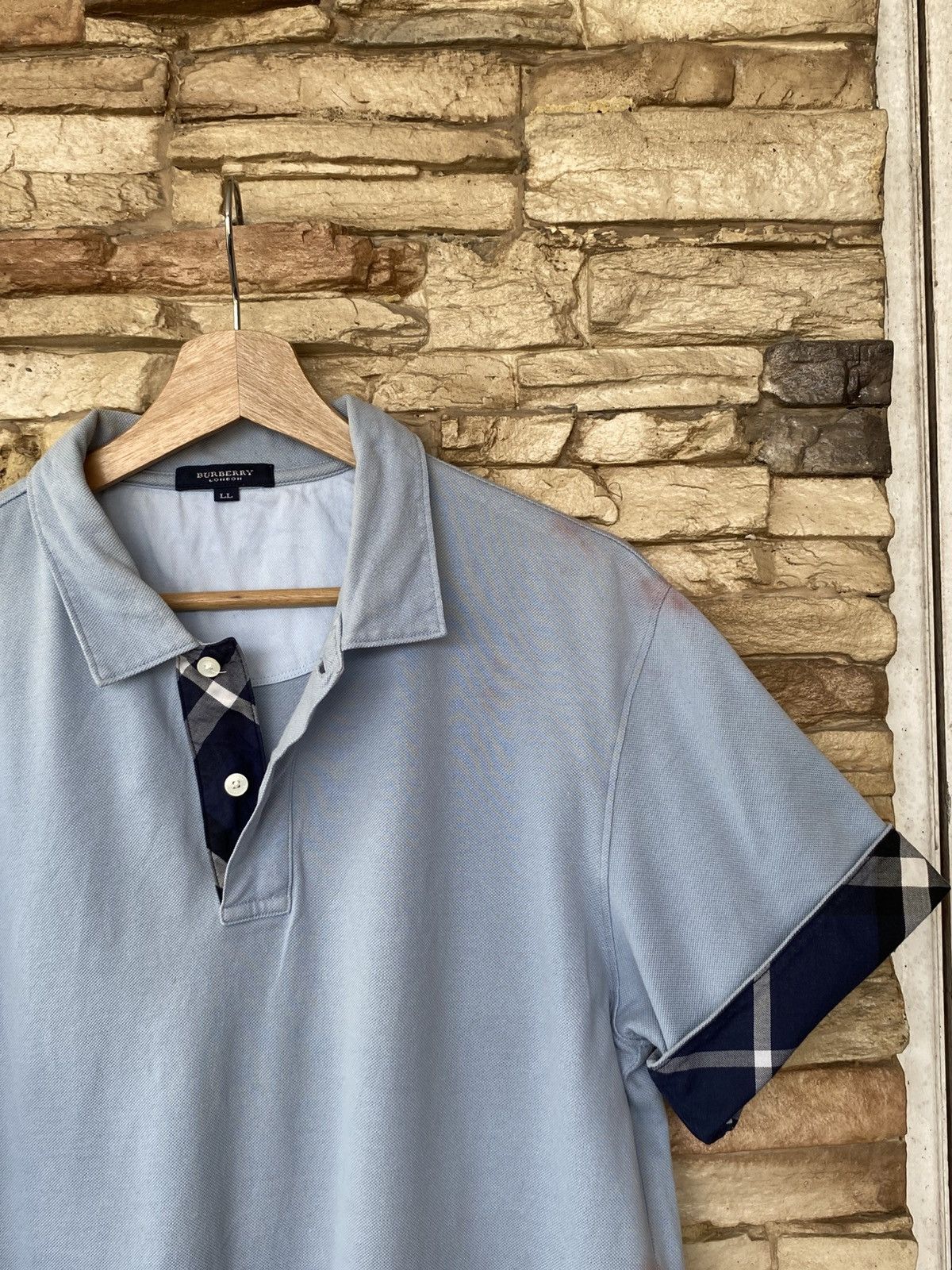 Burberry Vintage Burberry London Checkered Nova Check Polo Shirt Size US L / EU 52-54 / 3 - 1 Thumbnail