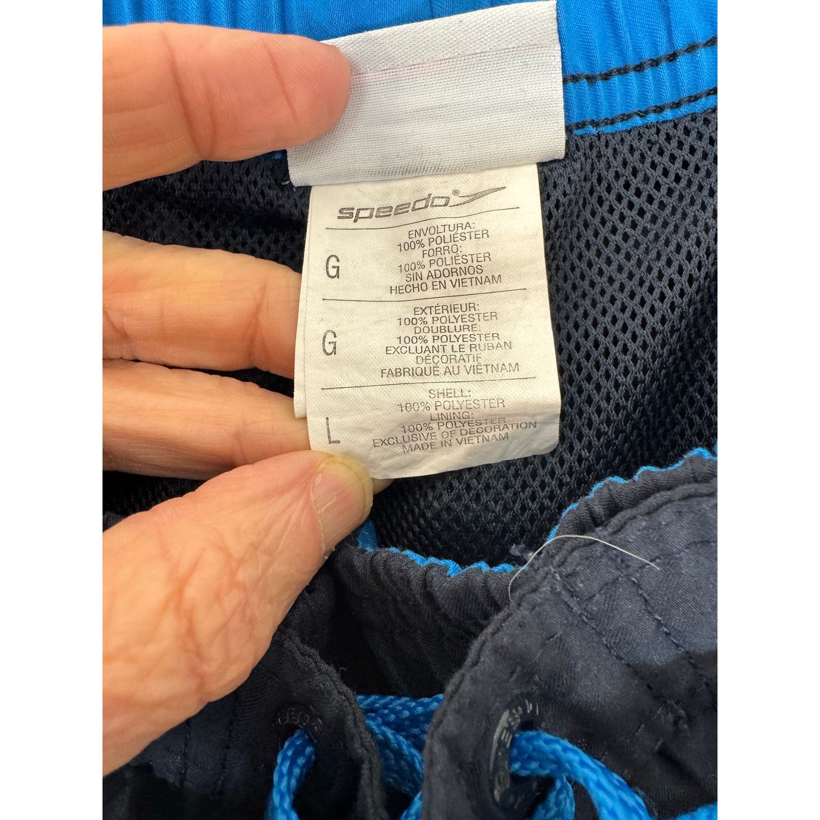 Speedo Speedo Swim Trunk Board Shorts Large Lined Drawstring Size US 34 / EU 50 - 7 Thumbnail