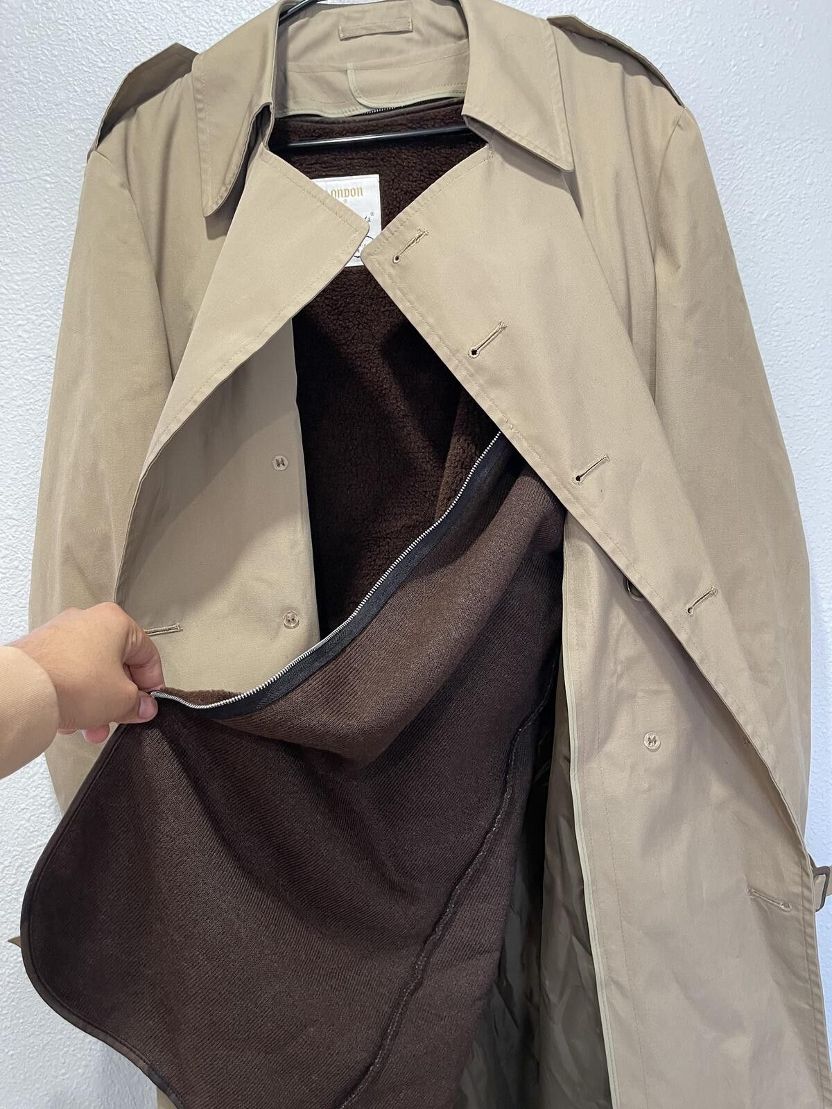 Unknown London London Fog Maincoats Trench Coat 44L Lined (removable) Tan Size US M / EU 48-50 / 2 - 5 Thumbnail