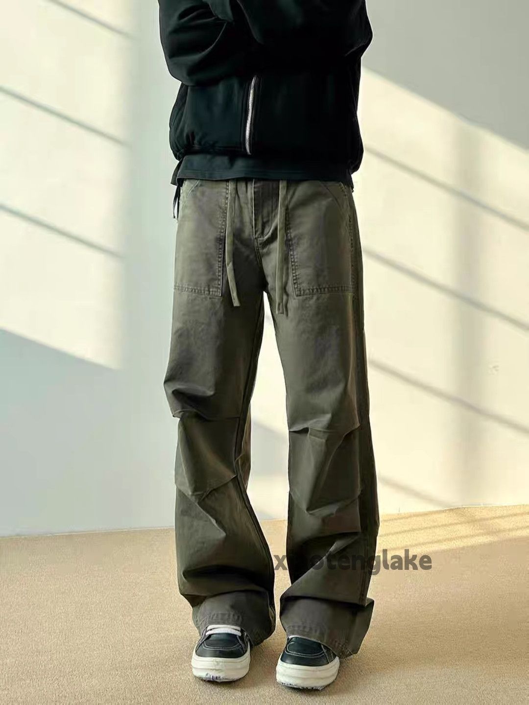 Designer × Japanese Brand × Vintage Utility military pleated loose baggy work cargo pants Size US 32 / EU 48 - 4 Thumbnail