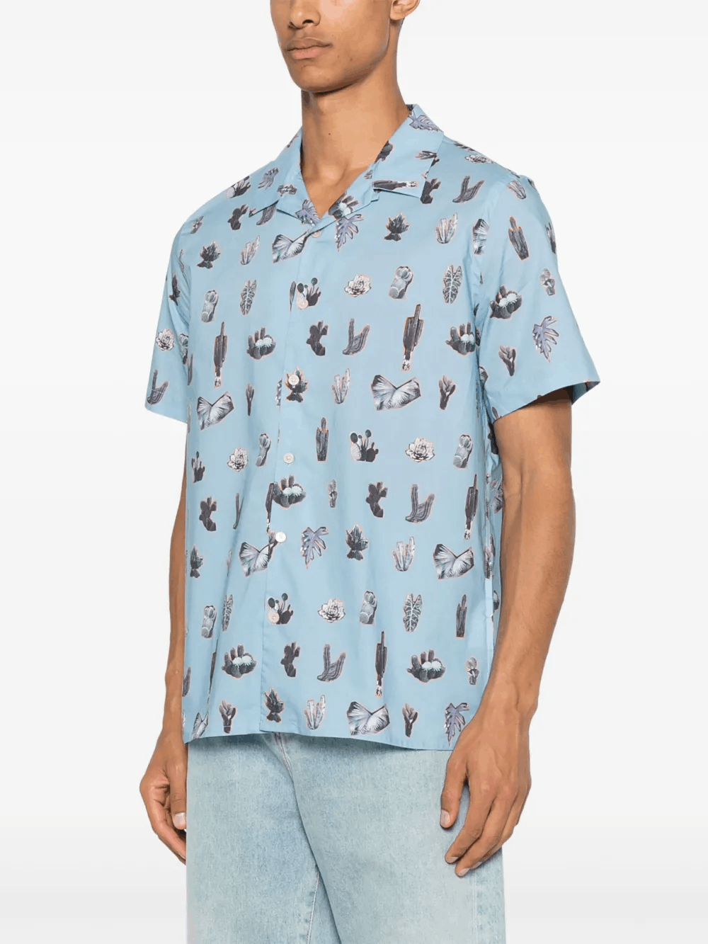 Other Cactus Print Shirt in Blue Size US M / EU 48-50 / 2 - 3 Thumbnail