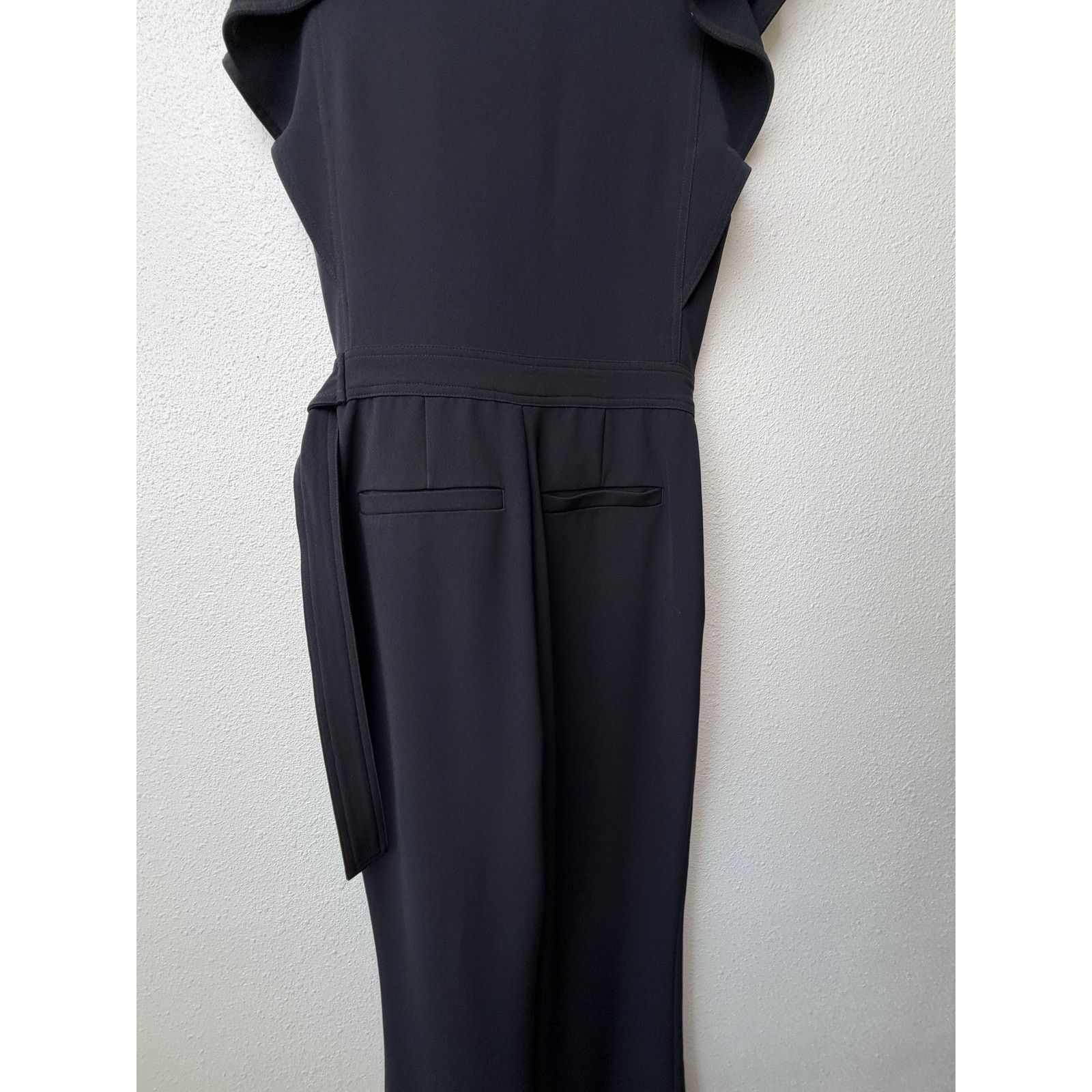 A.L.C. A.L.C. Wilder Black Wrap Flare Jumpsuit Womens 0 Size XS / US 0-2 / IT 36-38 - 6 Thumbnail