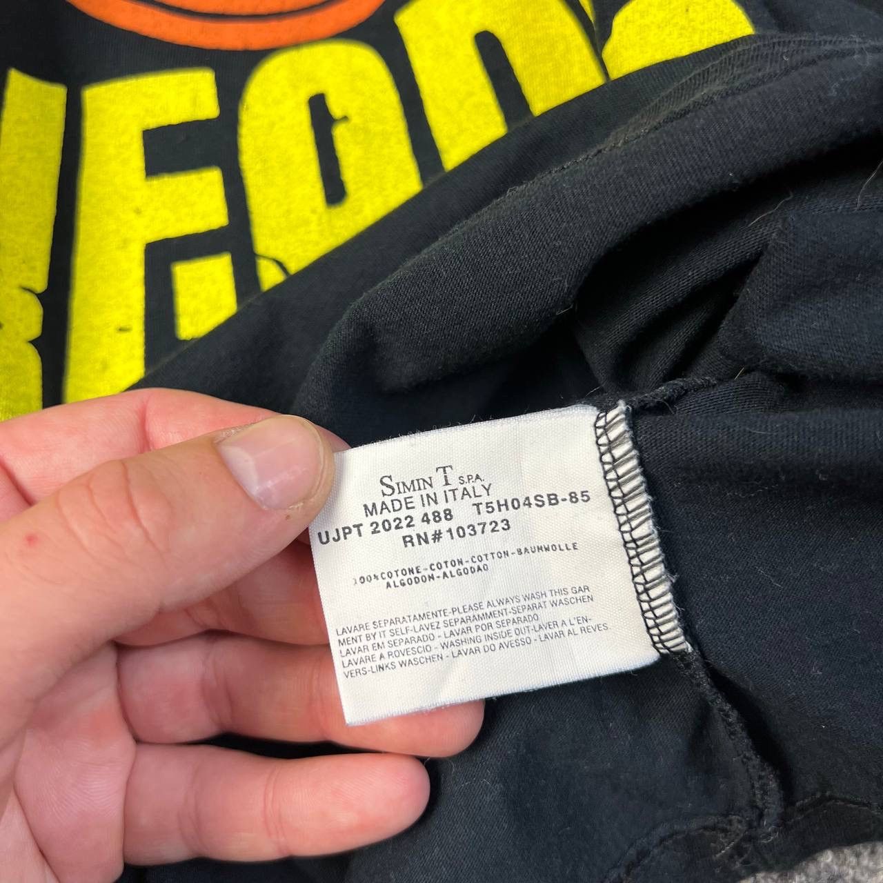 Armani Armani Jeans Vintage Y2K Big Logo Faded T-Shirt 1TS4 Size US XL / EU 56 / 4 - 5 Thumbnail