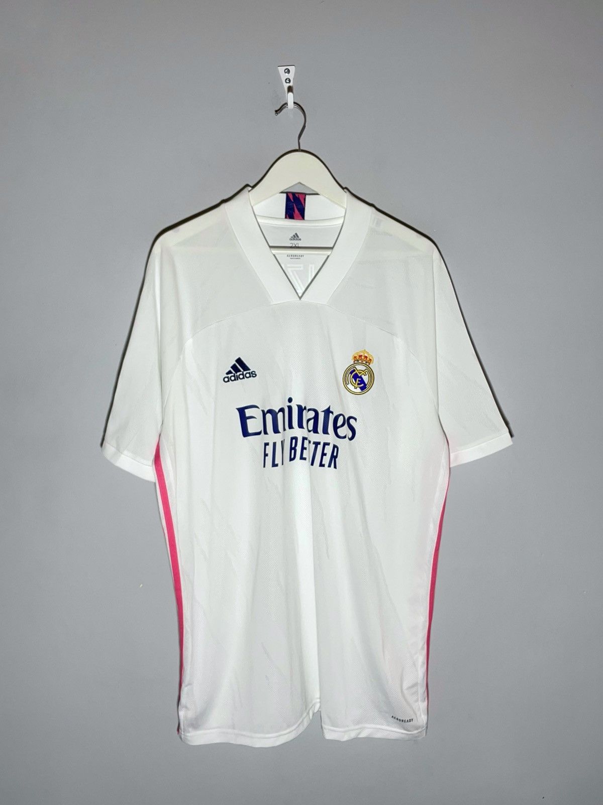 Adidas #9 Karim Benzema Real Madrid 2020/21 Adidas Home Jersey Size US XXL / EU 58 / 5 - 2 Thumbnail