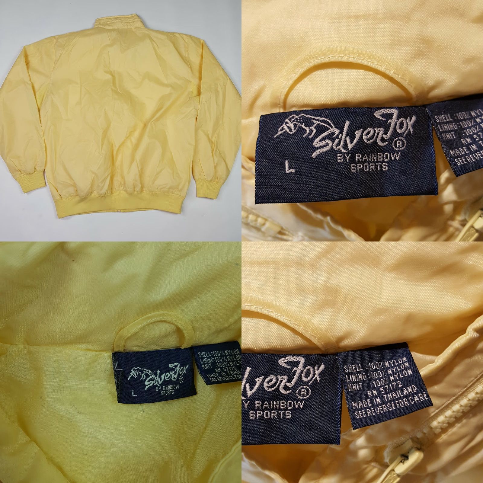 Etro VINTAGE Silver Fox Windbreaker Jacket Mens L Yellow 80s Retro Full Zip Hidden Hood Stree Size US L / EU 52-54 / 3 - 8 Thumbnail