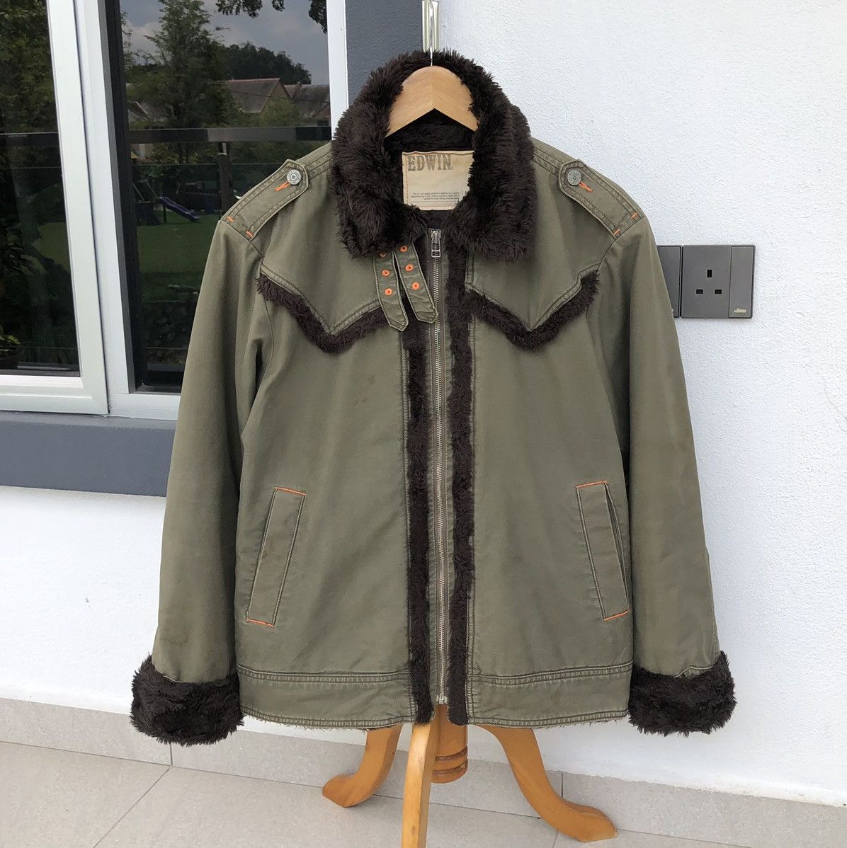 Edwin Vintage EDWIN XV Lined Sherpa Winter Jacket Size US XL / EU 56 / 4 - 1 Thumbnail
