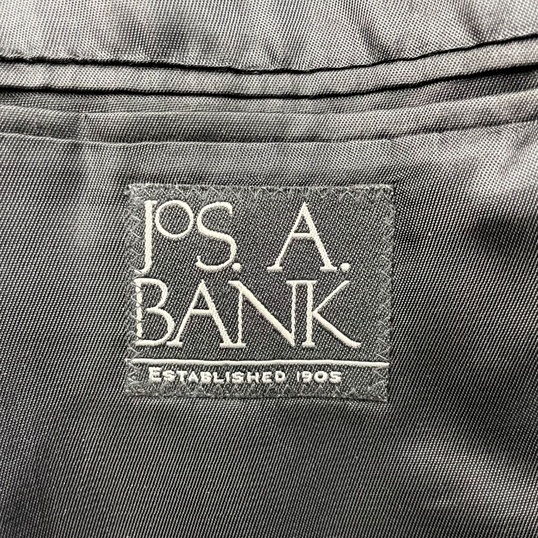 Jos. A. Bank Jos A Bank x Harris Tweed Blazer Men's Wool Black/White Herringbone 43R 2-Button Notch Lapel Regular Fit Vintage No Size 46R - 6 Thumbnail