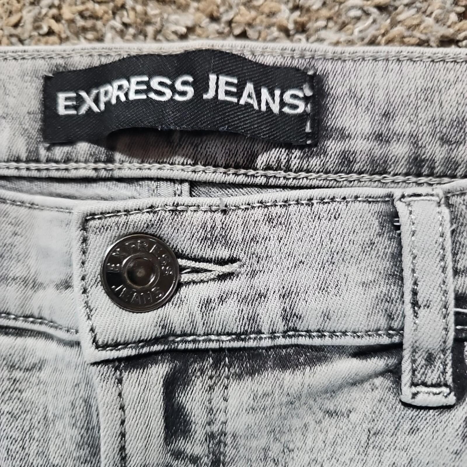 Express Express Jeans Ankle Leggings High Rise Jeans 10R Size 32" / US 10 / IT 46 - 2 Thumbnail