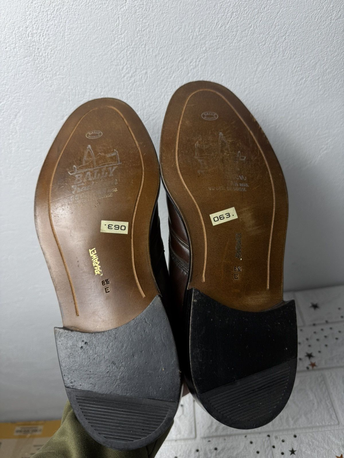 Bally Bally Parawet Oxford US9 UK8.5 EUR44 Vintage Brown Leather Size US 9 / EU 42 - 14 Thumbnail