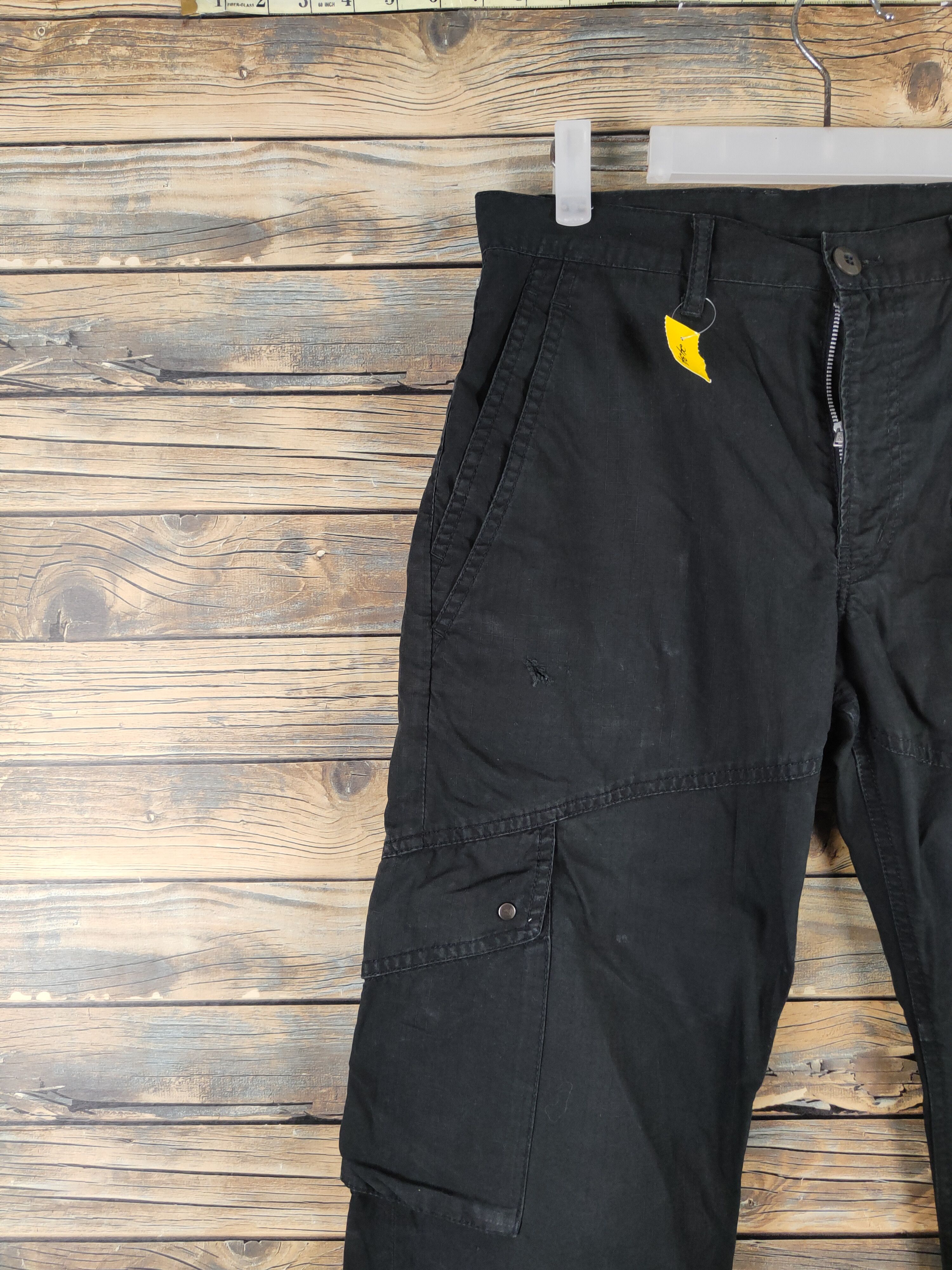 PPFM DL PPFM Black Multipocket Cargo Pants #2434 Size US 30 / EU 46 - 4 Thumbnail