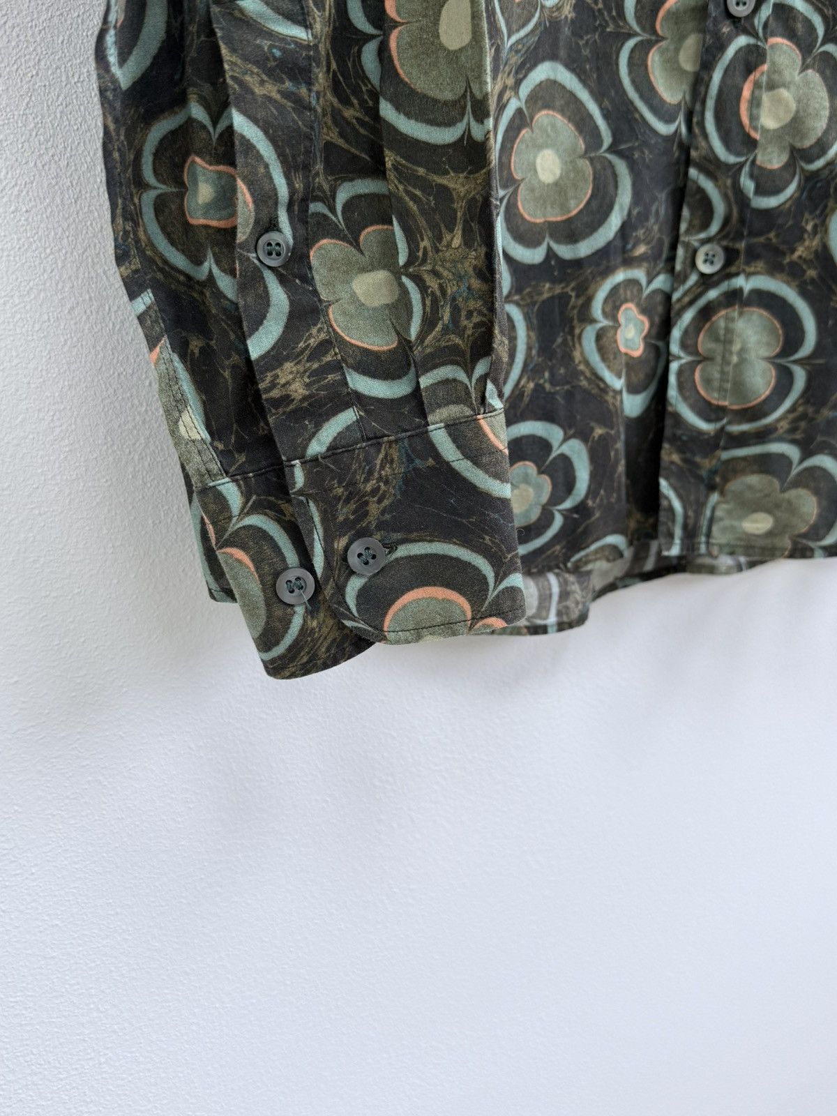 Dries Van Noten Dries Van Noten Floral Print Button Up Shirt Size US M / EU 48-50 / 2 - 8 Thumbnail