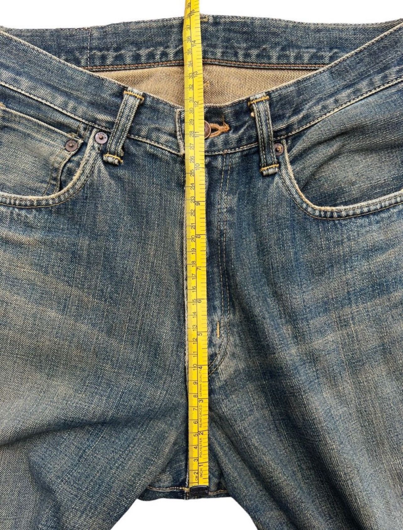 Edwin Edwin 505x Selvedge Distressed Mudwash Wide Jeans 31x30 Size US 31 - 16 Thumbnail