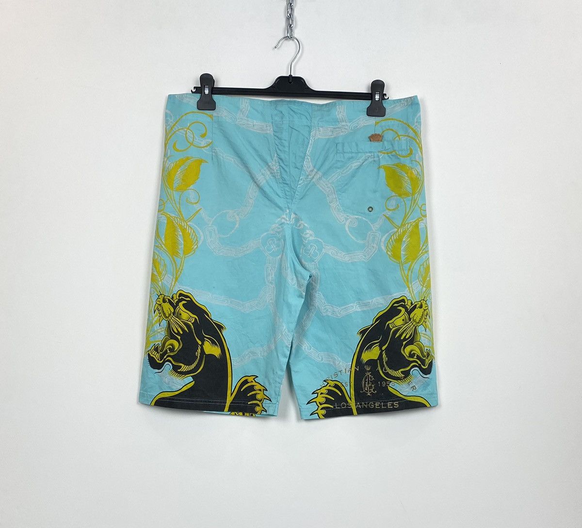 Ed Hardy Christian Audigier Swimwear Shorts Panther Gold Size 36 Top Size US 36 / EU 52 - 8 Thumbnail