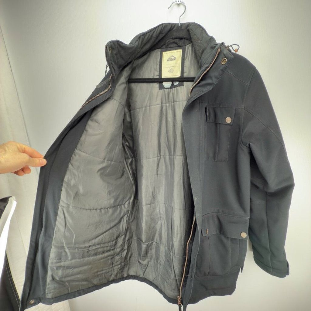McKinlays MCKINLEY Hooded Black Long Cargo Utility Parka Winter Coat M Size US M / EU 48-50 / 2 - 5 Thumbnail