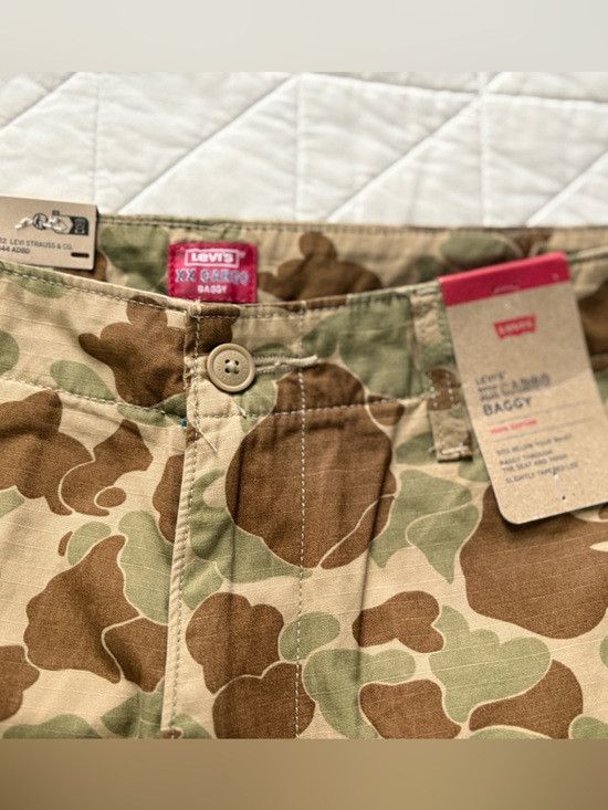 Levi's Levi's Men’s Brown and Green Duck Camo Cargo Pants Size US 30 / EU 46 - 4 Thumbnail