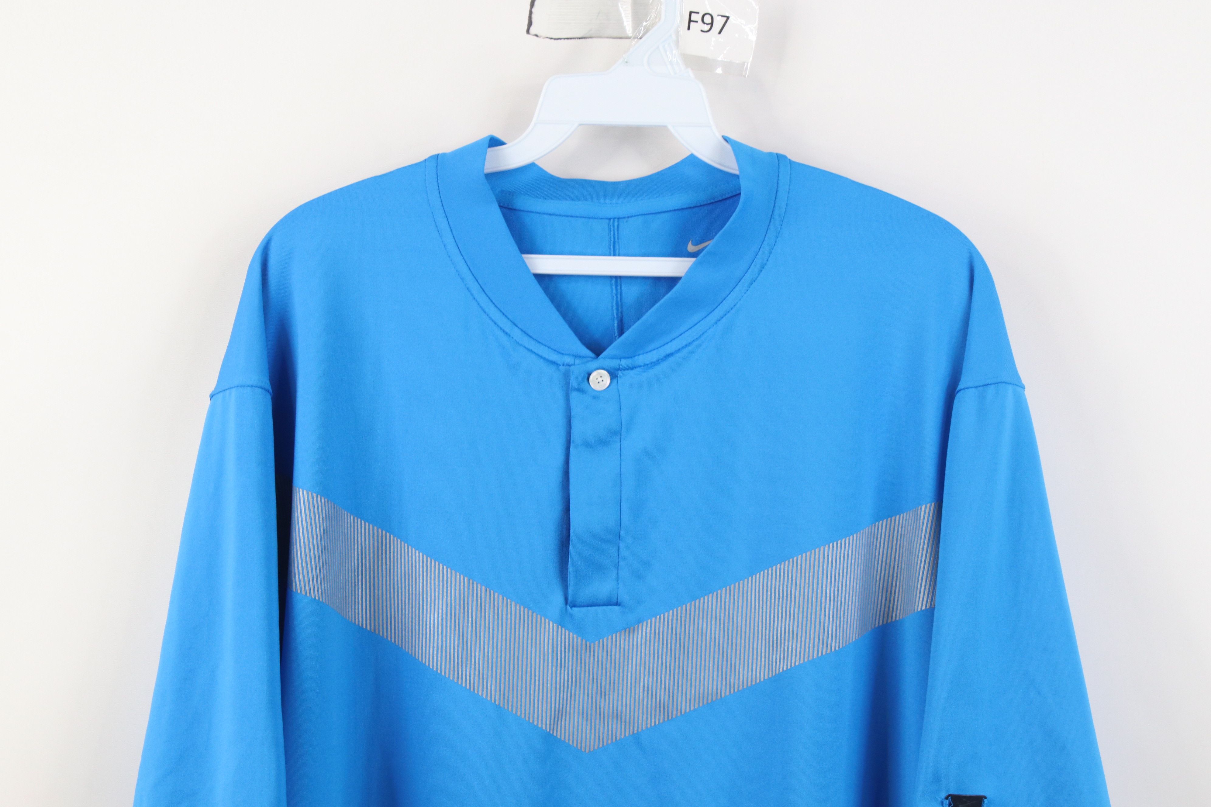 Nike Nike Golf Tiger Woods Blade Collar Golf Polo Shirt Blue Size US XL / EU 56 / 4 - 2 Thumbnail