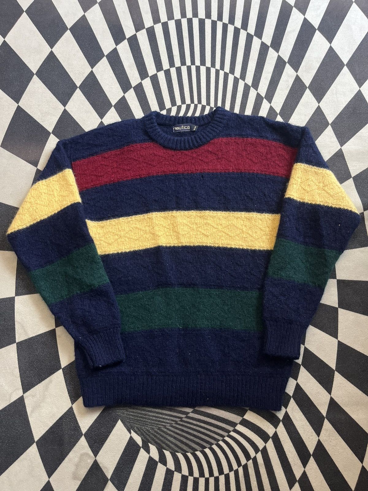 Nautica Vintage NAUTICA PURE New WOOL Sweater 90’s-00’s Shirt Size US M / EU 48-50 / 2 - 4 Thumbnail