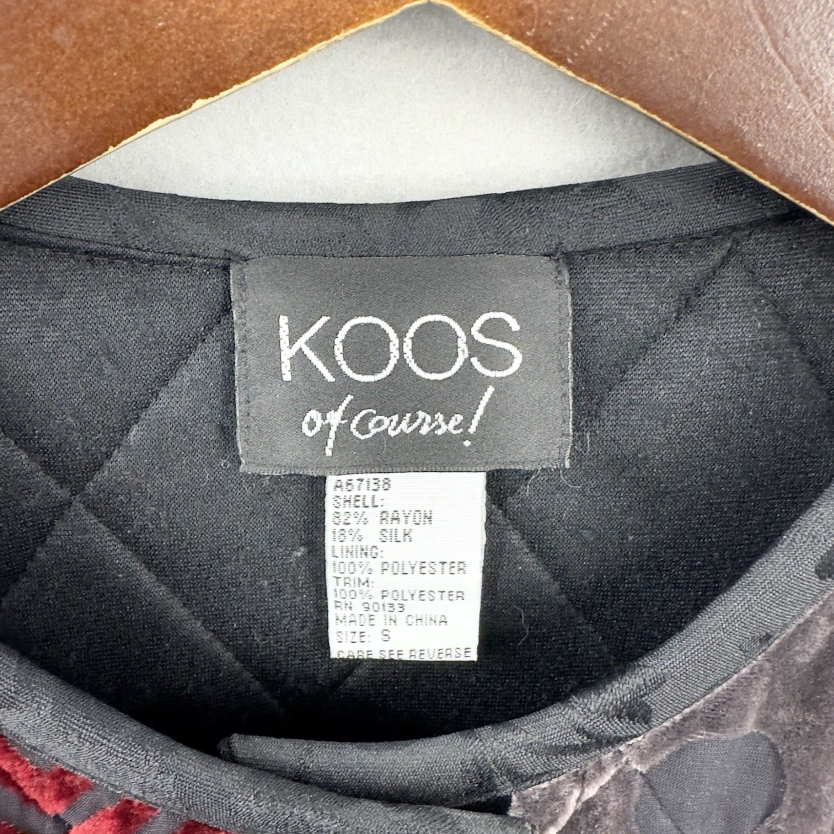 Vintage VINTAGE Koos Of Course Jacket Womens Small Patchwork Silk Blend Boho Cottagecore y2k Size S / US 4 / IT 40 - 7 Thumbnail