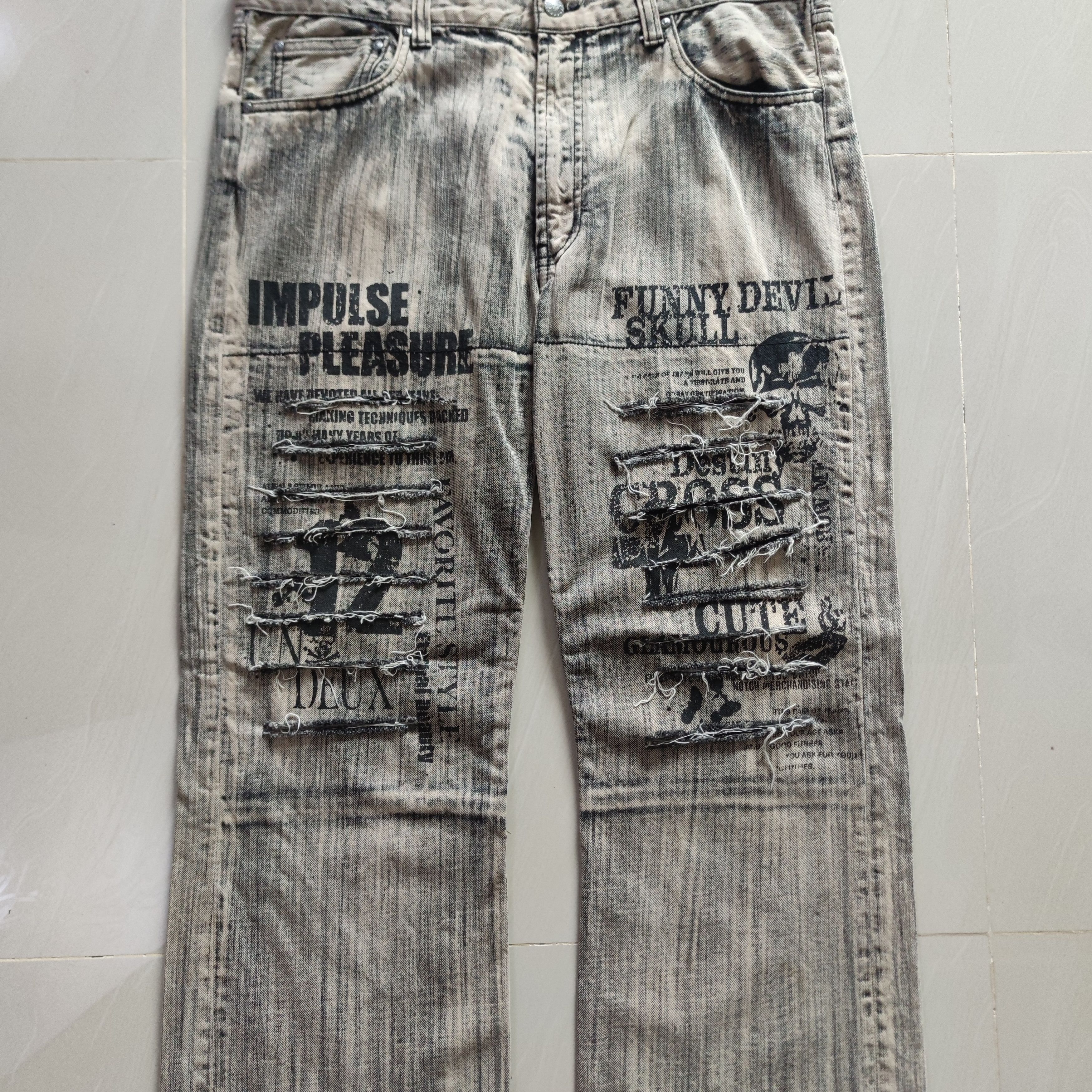 Seditionaries DISTRESSED SKULL DENIM Size US 36 / EU 52 - 5 Thumbnail