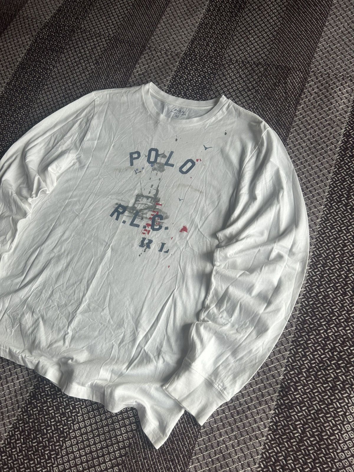 Polo Ralph Lauren Polo Ralph Lauren Long Sleeve T-shirt Streetwear Style Sz XL Size US XL / EU 56 / 4 - 2 Thumbnail